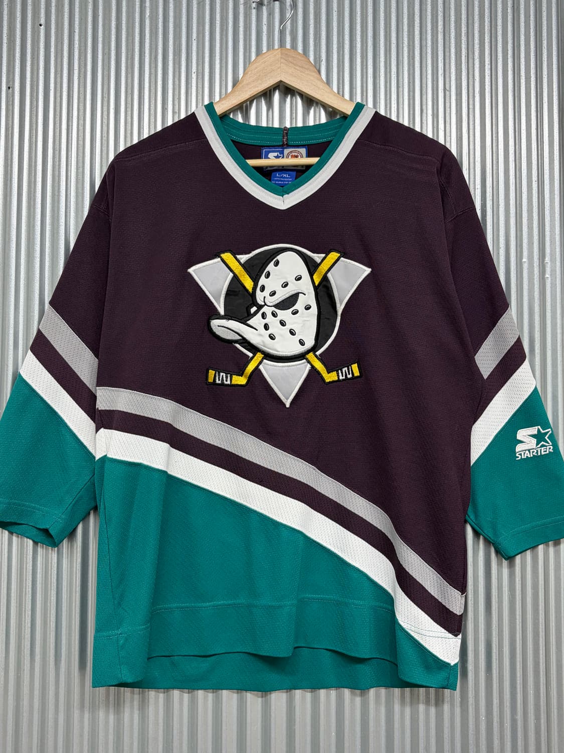 [L/XL] NHL 애너하임 마이티덕스 스타터 빈티지 아이스하키 4.9  상품이미지1