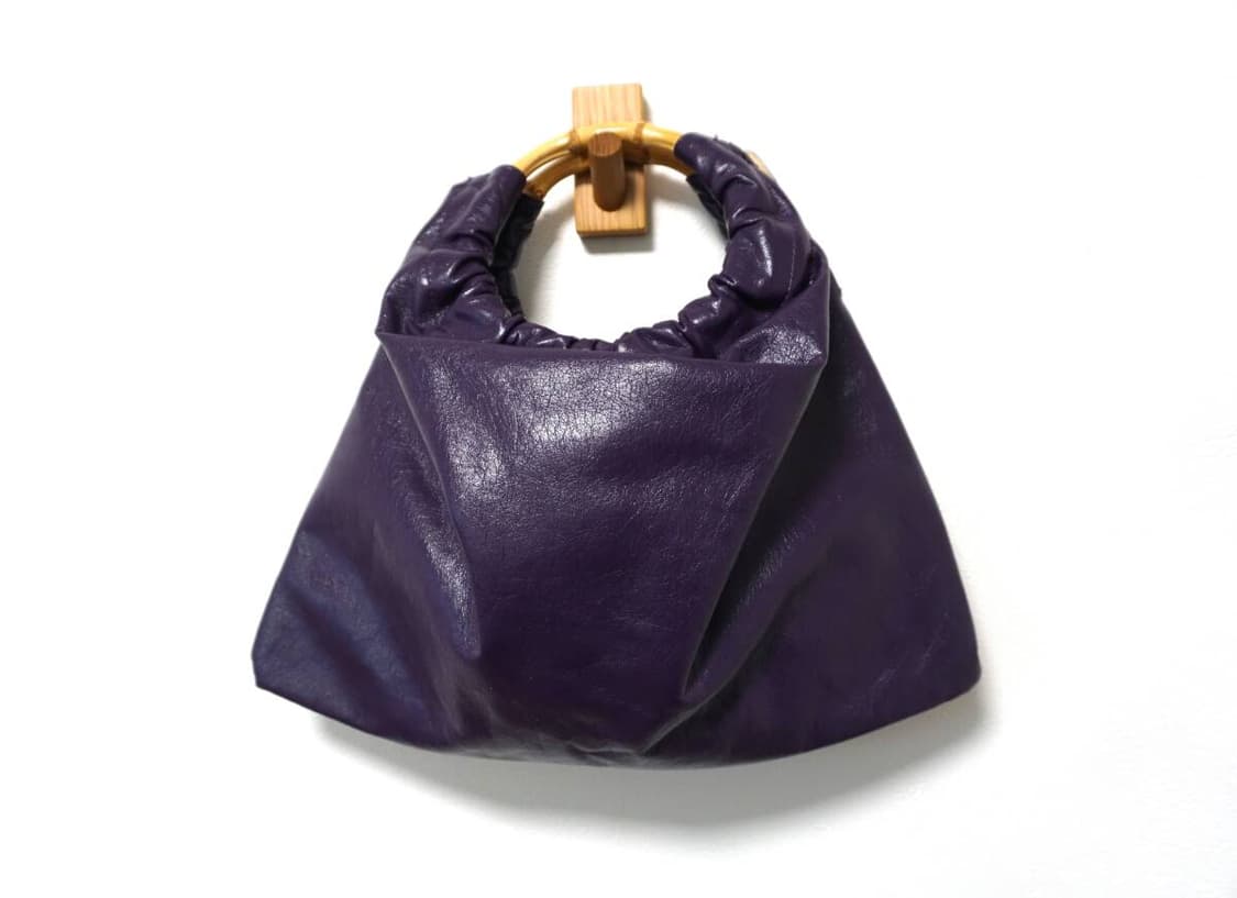 꼼데가르송 대나무 핸들 레더 호보백 상품이미지1