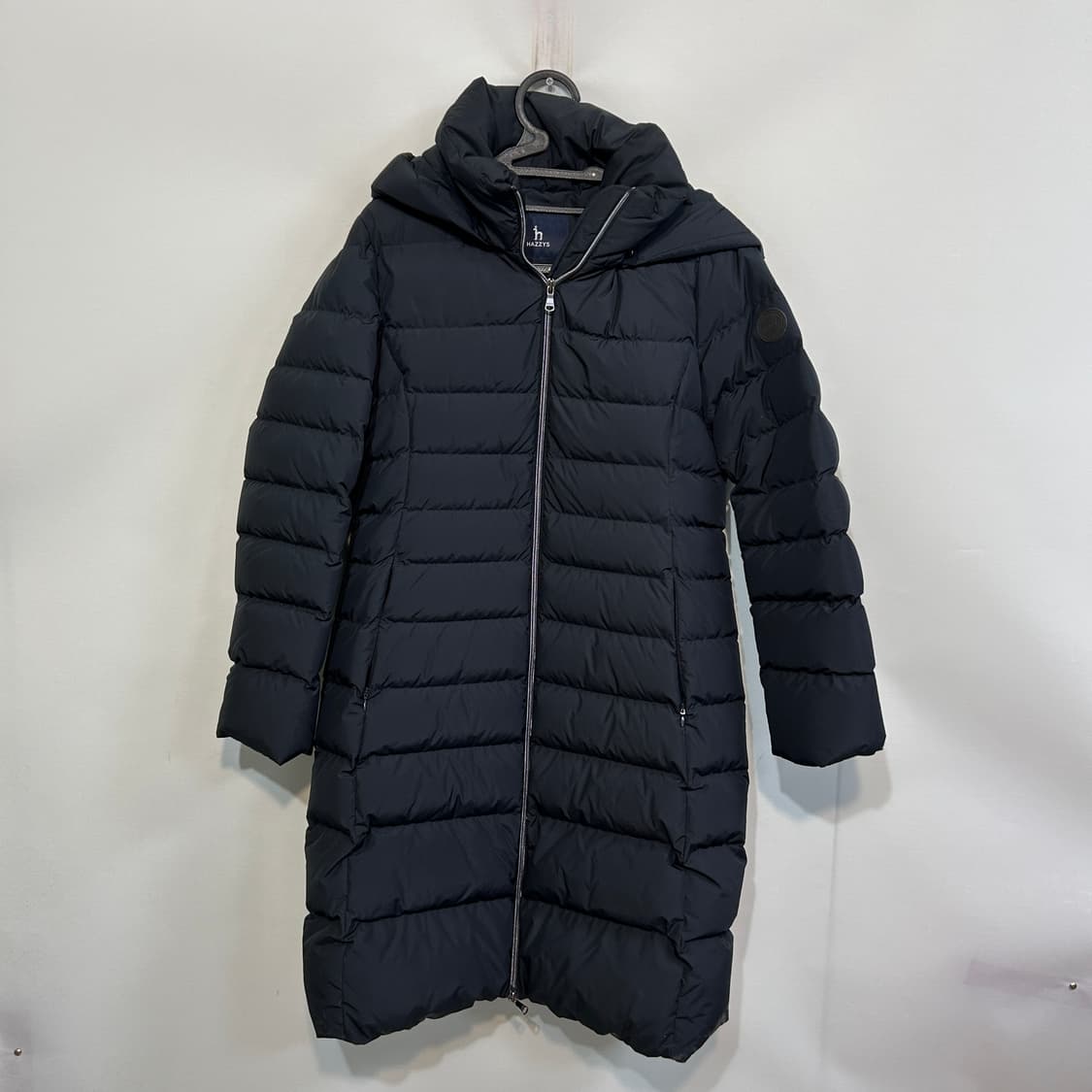 헤지스 여성 거위털 롱패딩 90 상태최상 네이비 상품이미지1