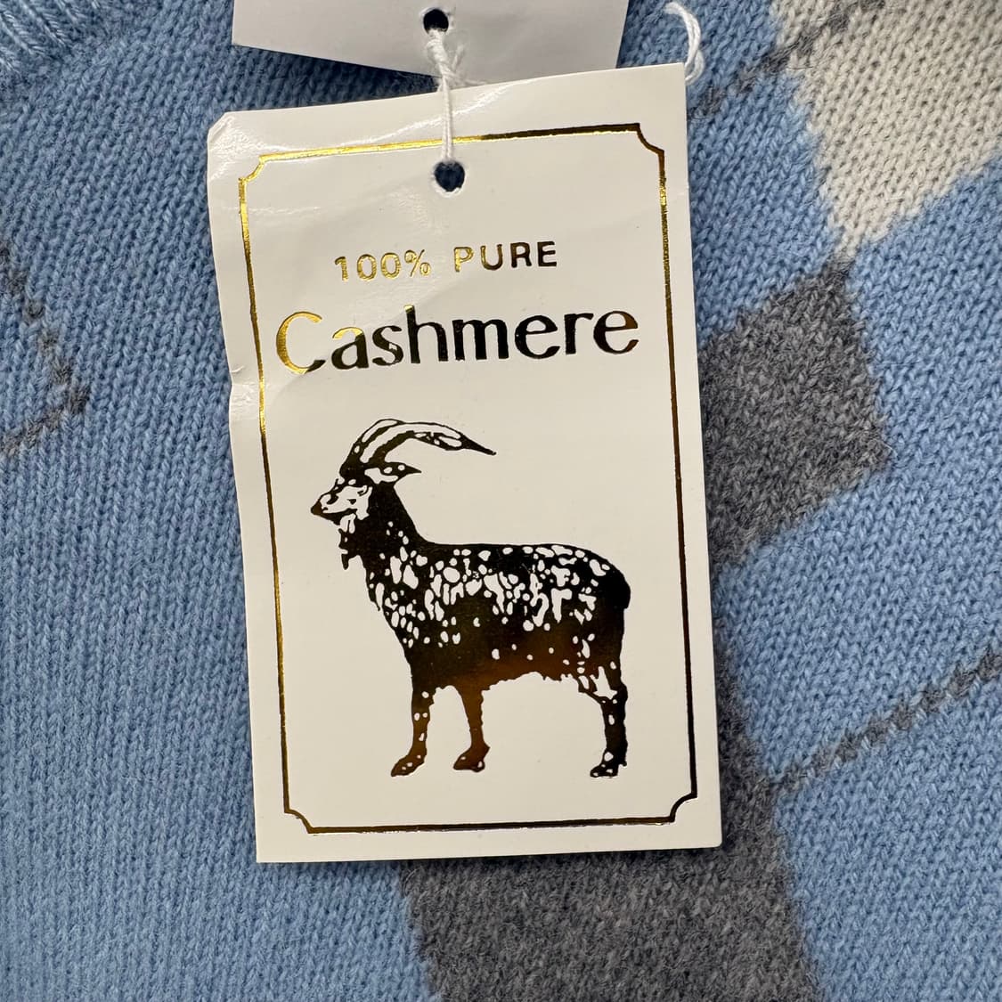 케네스 스미스 아가일 V넥 캐시미어 니트 여/M 상품이미지6