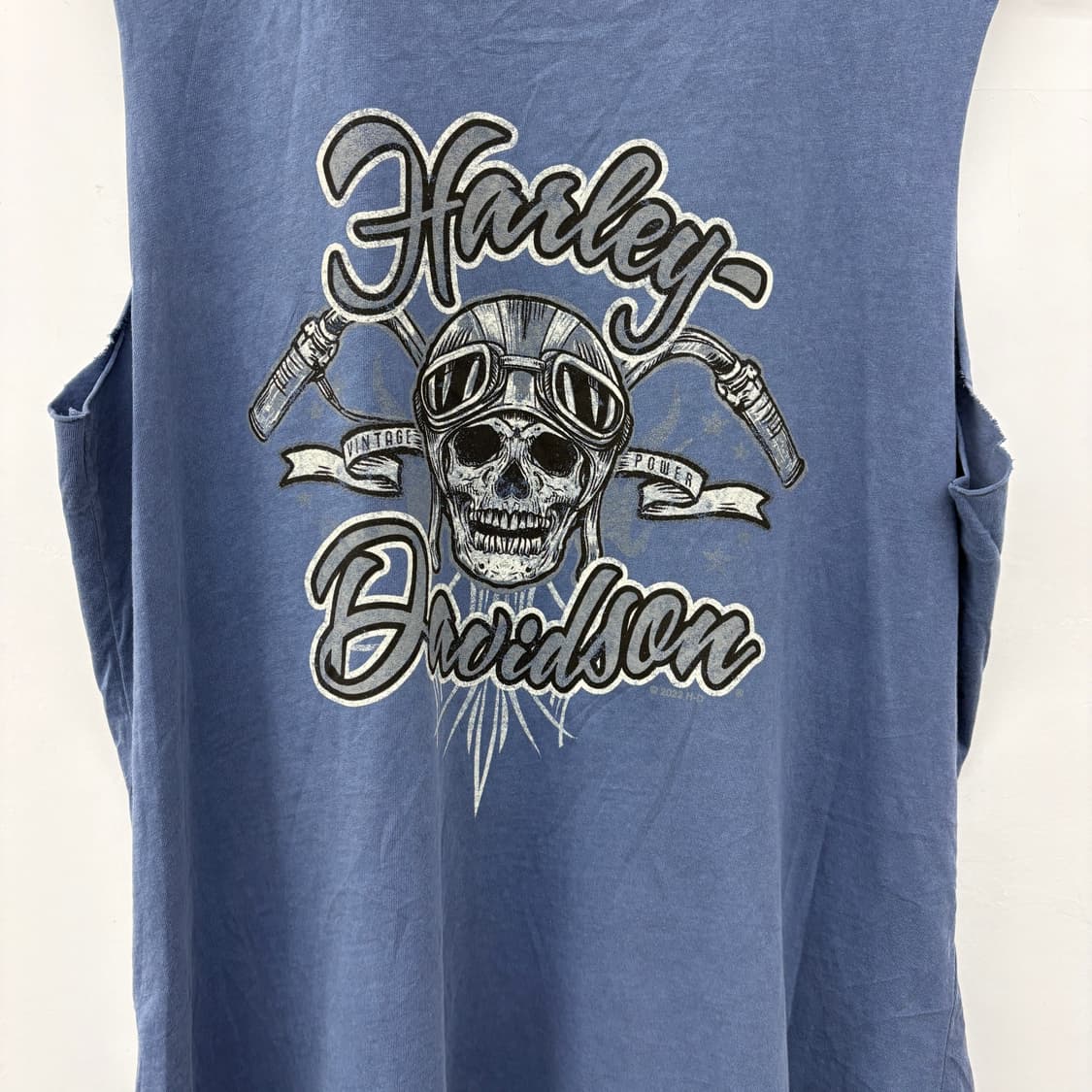 할리 데이비슨 스컬 나시티 블루 여성 XL 상품이미지2