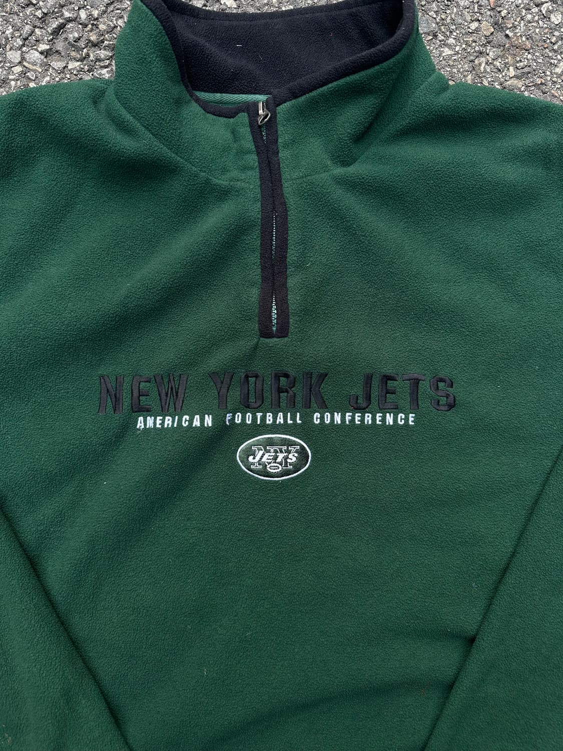 빈티지 00s NFL 리복 뉴욕 제츠 하프집업 후리스  상품이미지2