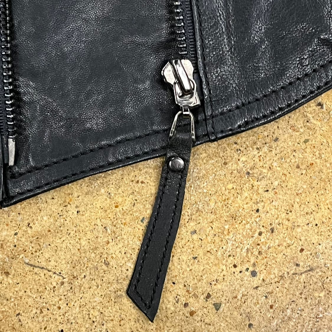 [정품] Beline 블랙 가죽 자켓 상품이미지7