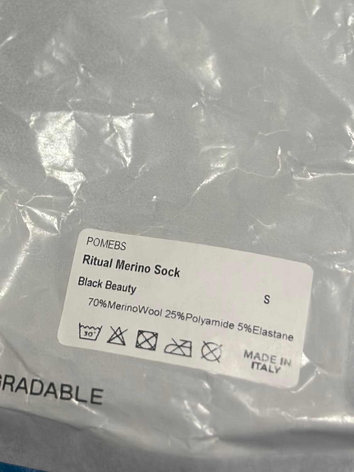 리추얼 자카드 메리노 삭스 S ( RITUAL MERINO SOCK) 상품이미지3