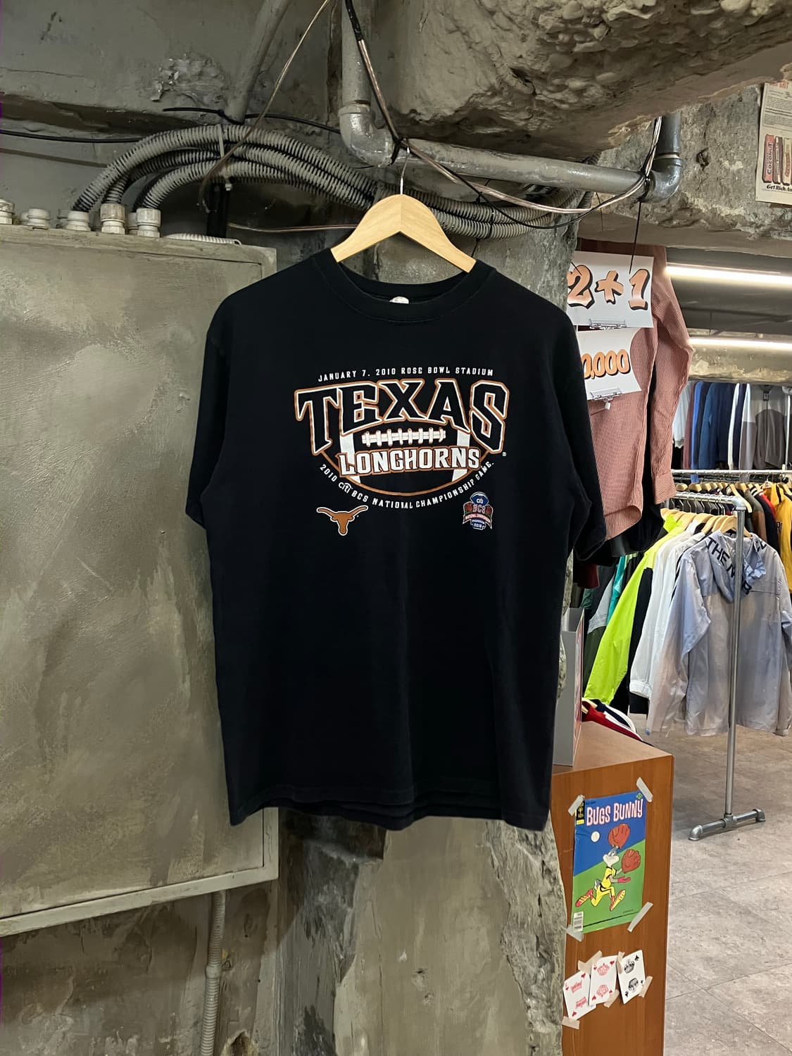 엔빌 텍사스 프린팅 반팔 티셔츠 블랙 L #csz3195 상품이미지1