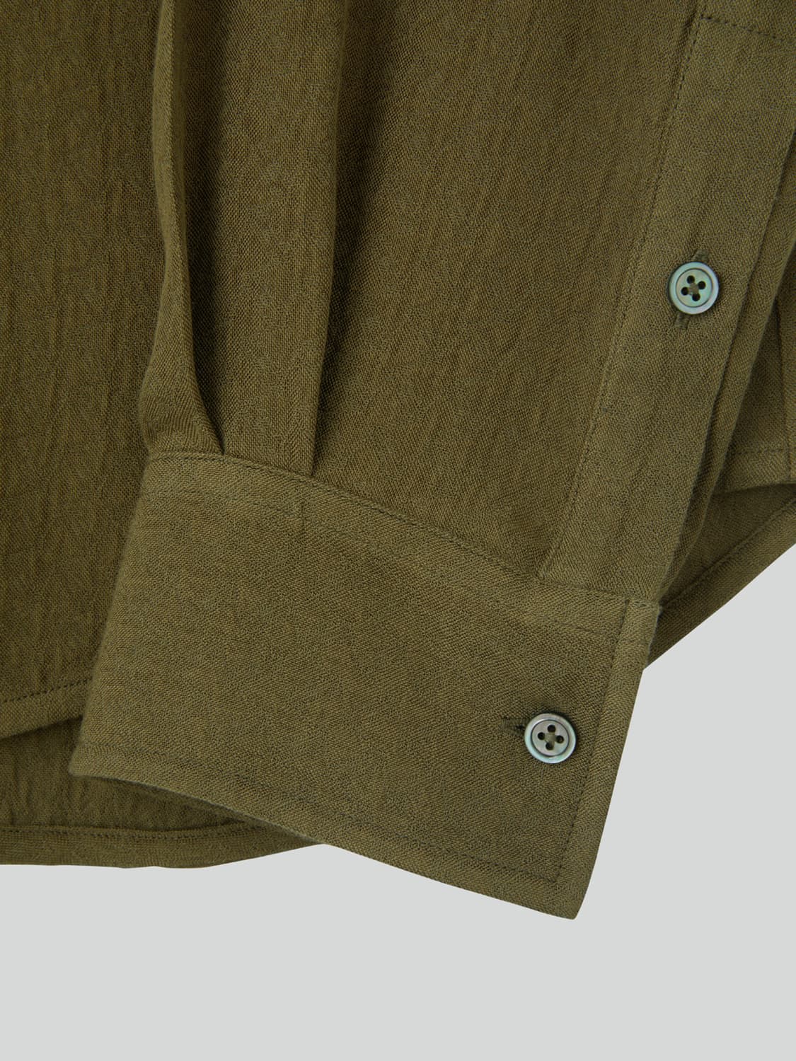 렉토 25FW 빈티지 자카드 셔츠 카키 상품이미지9