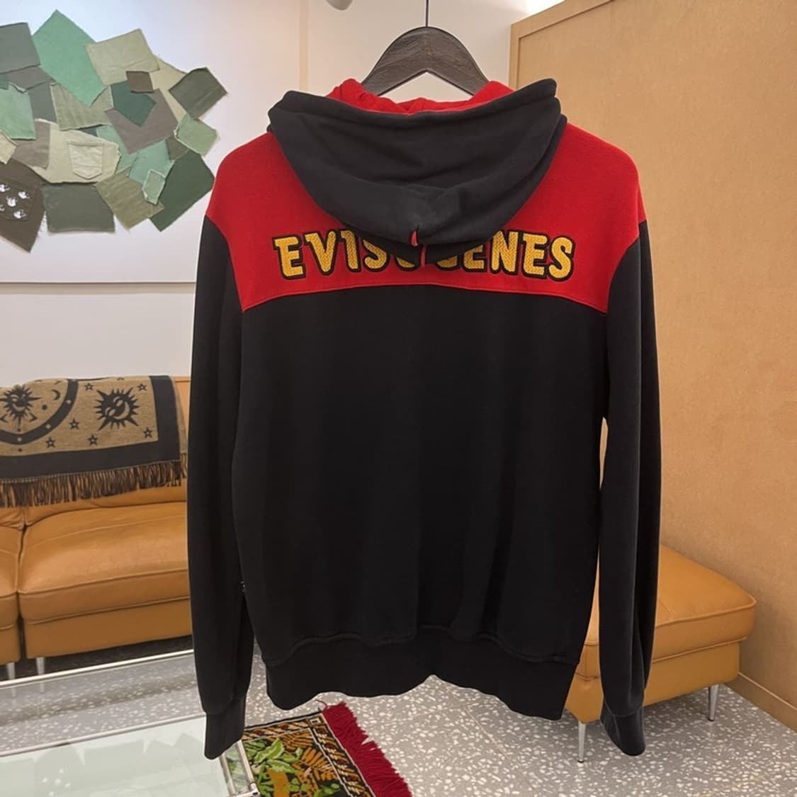 에비수 올드스쿨 삼색 약기모 후드집업 95 C05733 상품이미지4