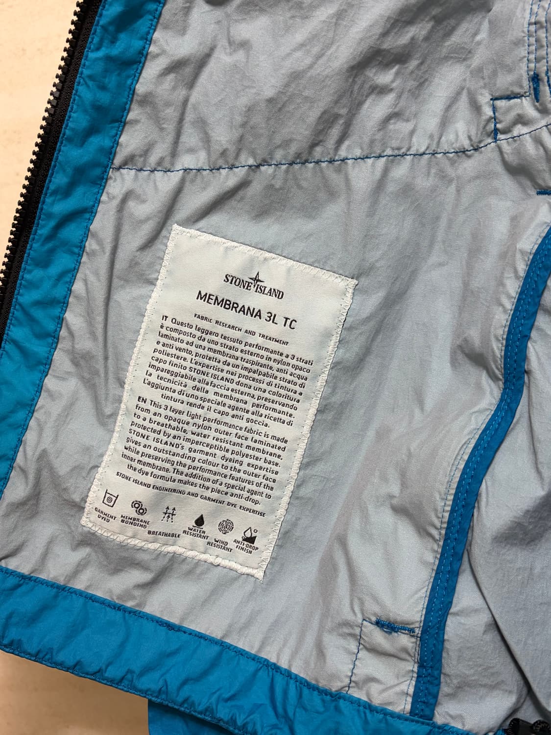 스톤아일랜드 멤브라나 바람막이 상품이미지4