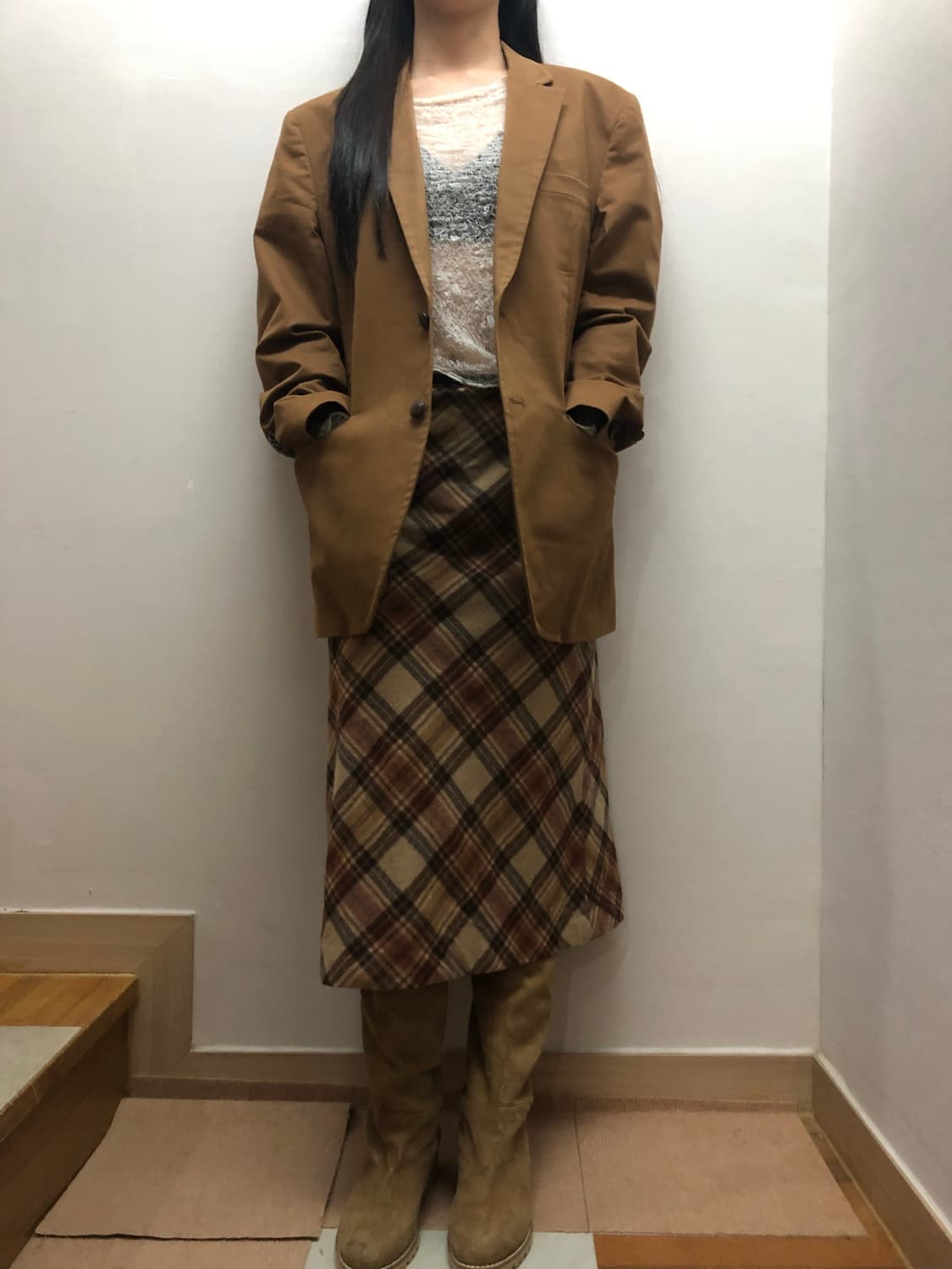 빈티지 브라운 코튼 자켓 상품이미지4