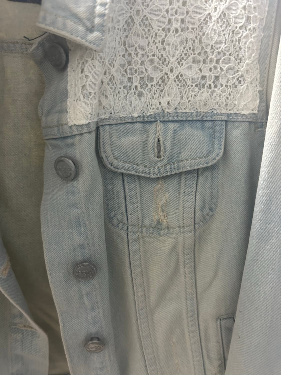 Bershka 데님 자켓 상품이미지4