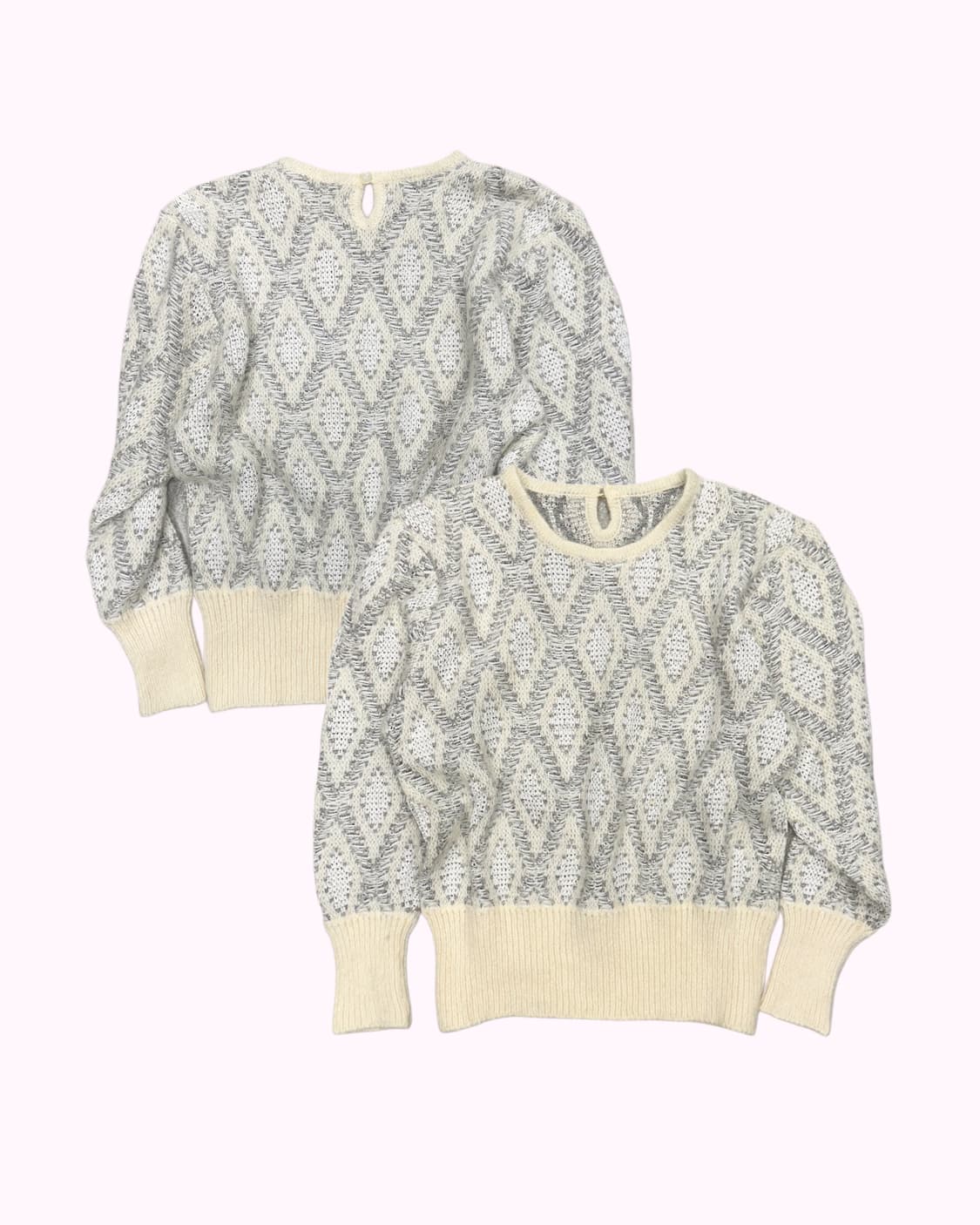 hairy wool pattern crop knit 상품이미지1