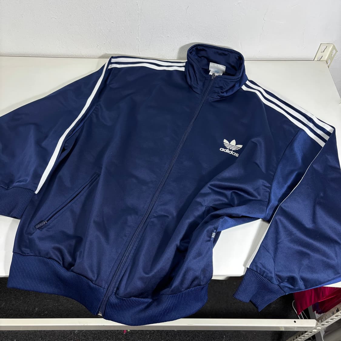 M 아디다스 재팬 네이비 파이어버드 트랙탑 집업 져지 상품이미지2