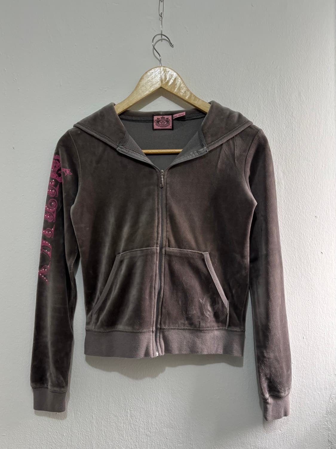 Juicy Couture Velvet Cubic Hood Zip-Up 상품이미지3