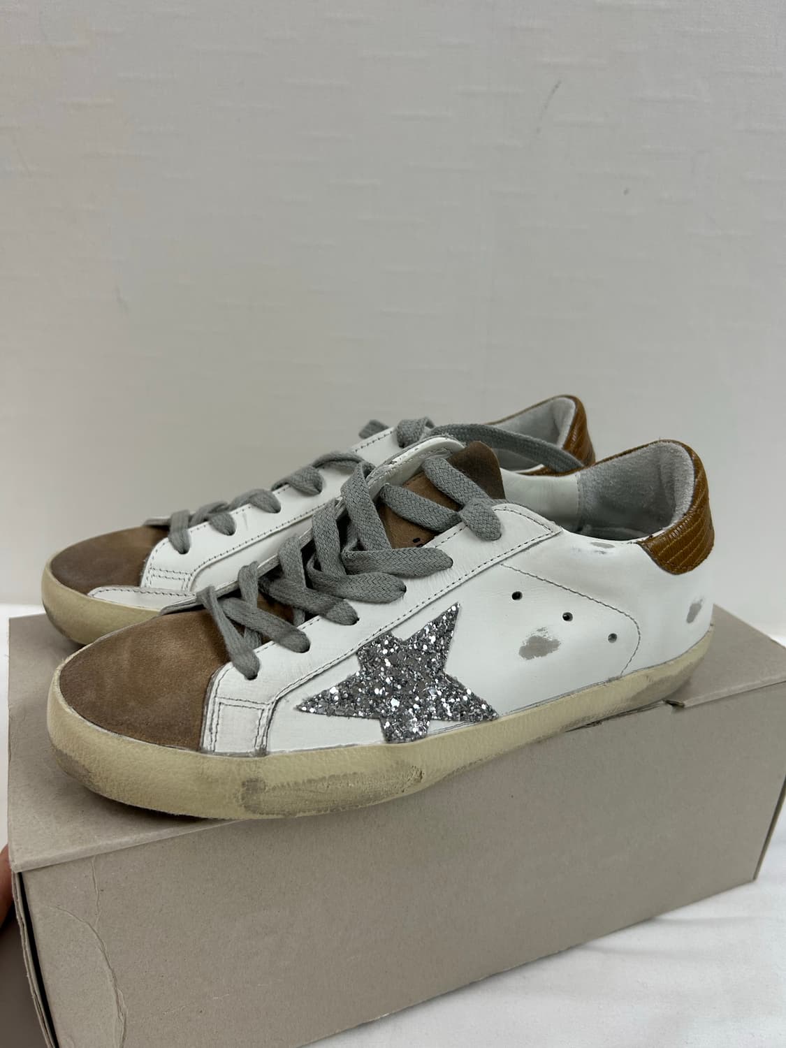 골든구스 여성 실버 로우탑 새상품 정품 상품이미지2