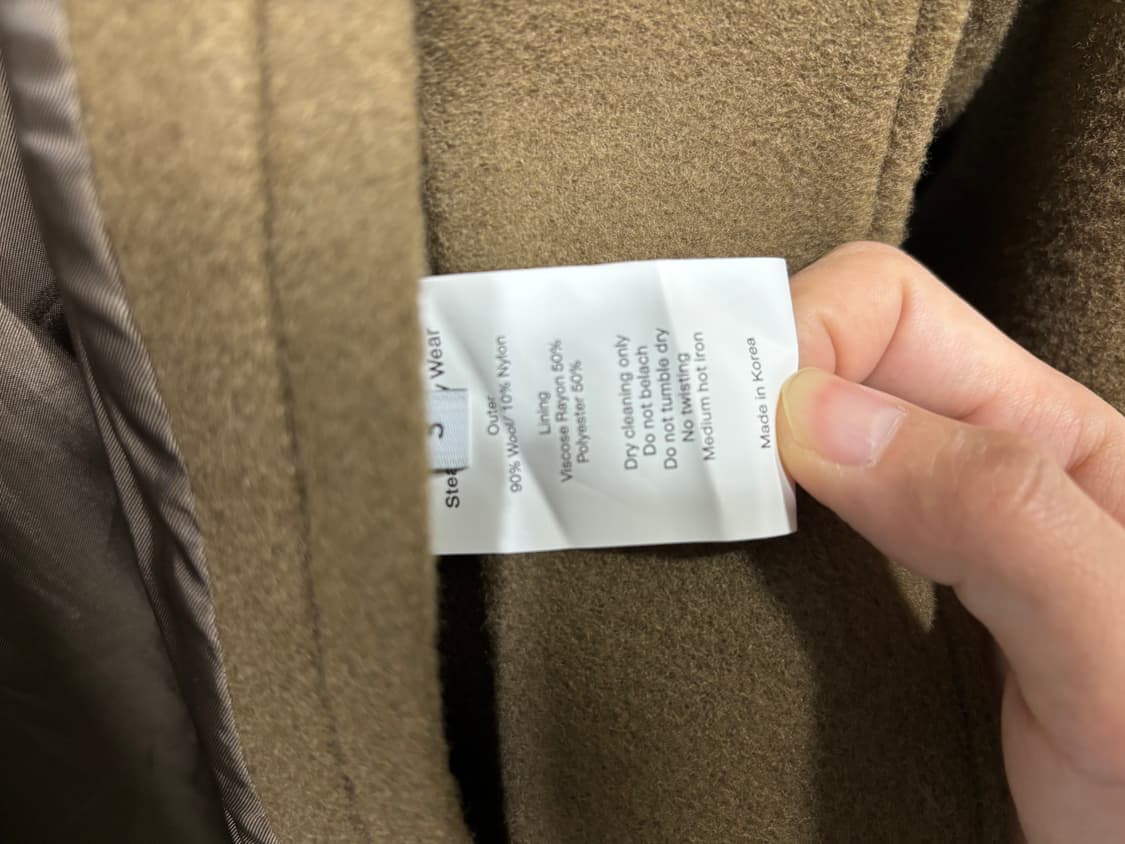 스테디에브리위어 올리브 하프코트 상품이미지6