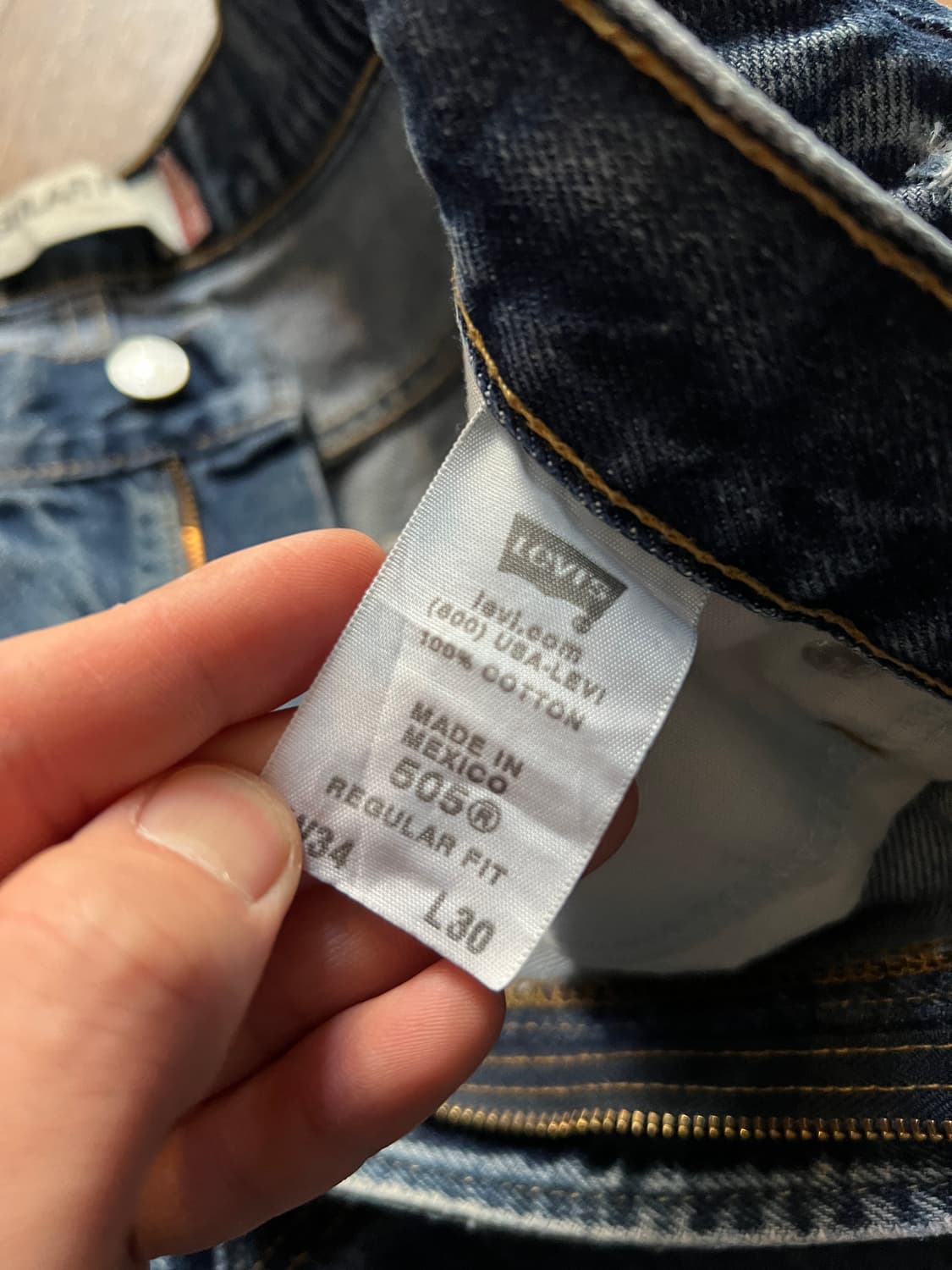 [34]00's 리바이스 USA 505 빈티지 워싱 데님 팬츠 상품이미지7