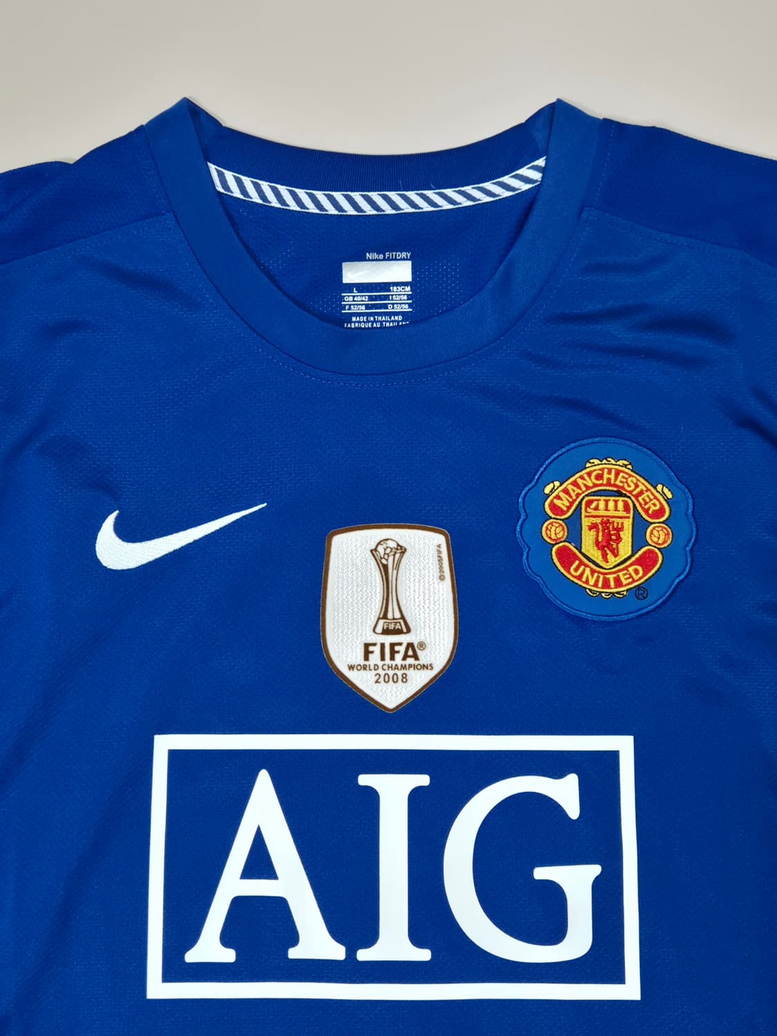 08-09 맨유 써드 챔스버전 호날두 긴팔 유니폼 L 상품이미지3