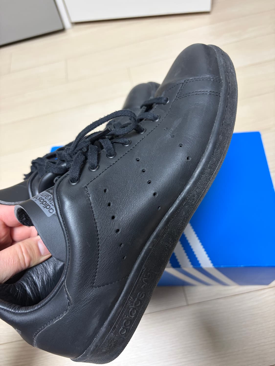 스탠스미스 80S 올블랙 남성 스니커즈 상품이미지5