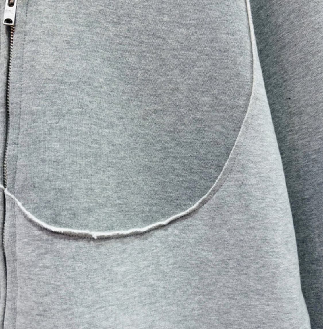 ERL 스월후드집업 그레이 상품이미지5