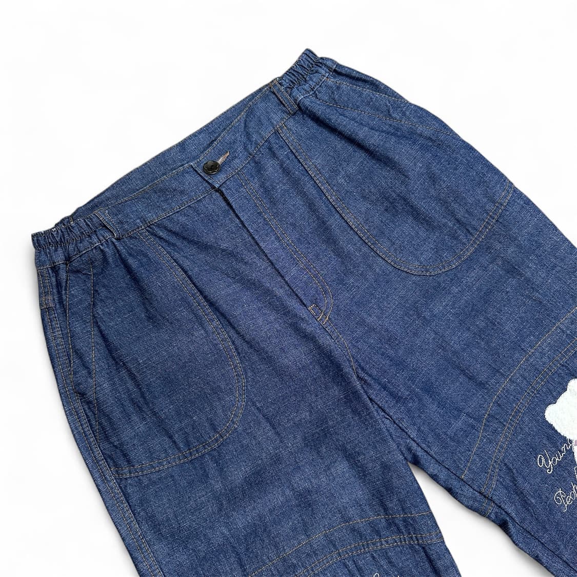 베베드피노맛 자수 데님 벌룬 팬츠 상품이미지3