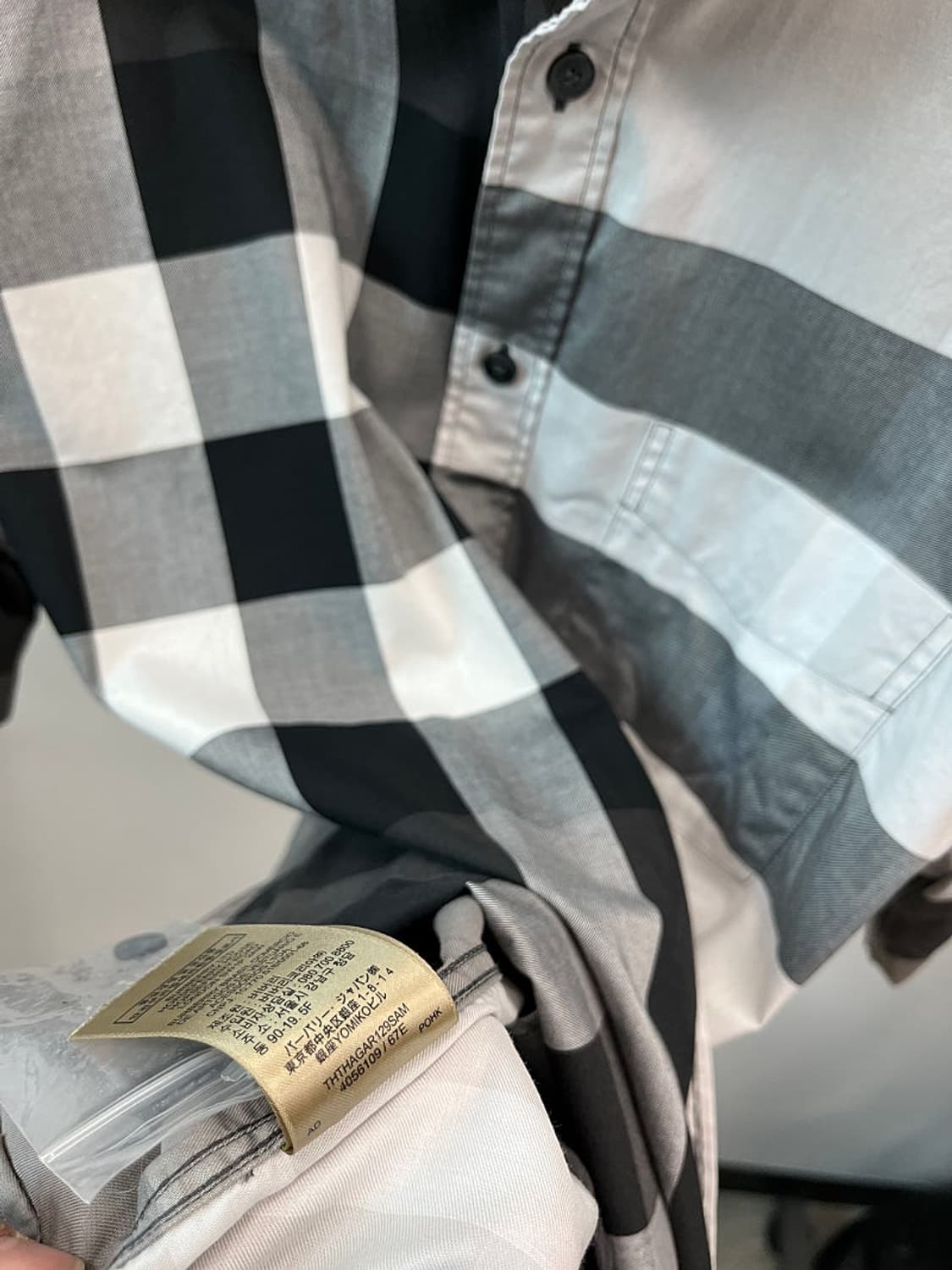 105) 버버리 체크 반팔셔츠  상품이미지7