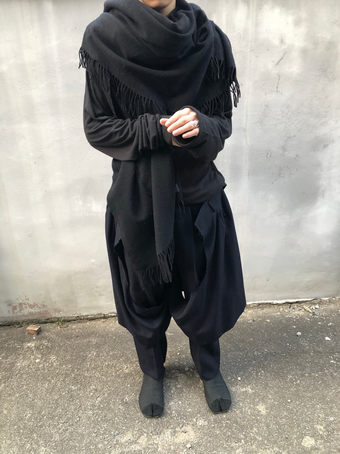 꼼데가르송 23aw 더블 레이어드 팬츠 상품이미지1