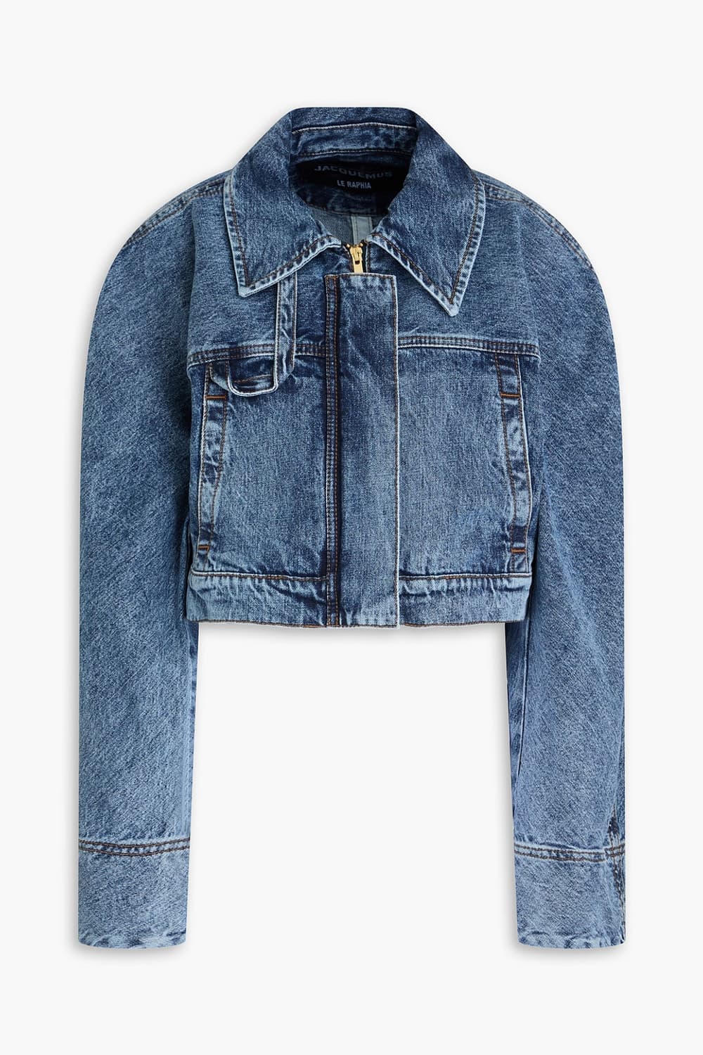 [새상품]자크뮈스 데님 크롭 자켓 상품이미지1