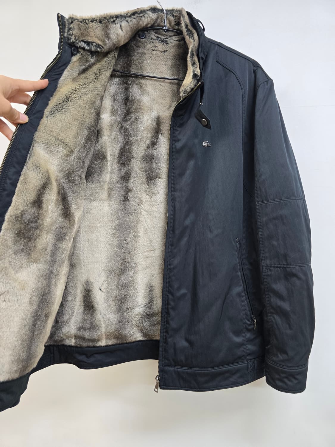 라코스테 안감털기모 블루종 집업자켓 상품이미지8