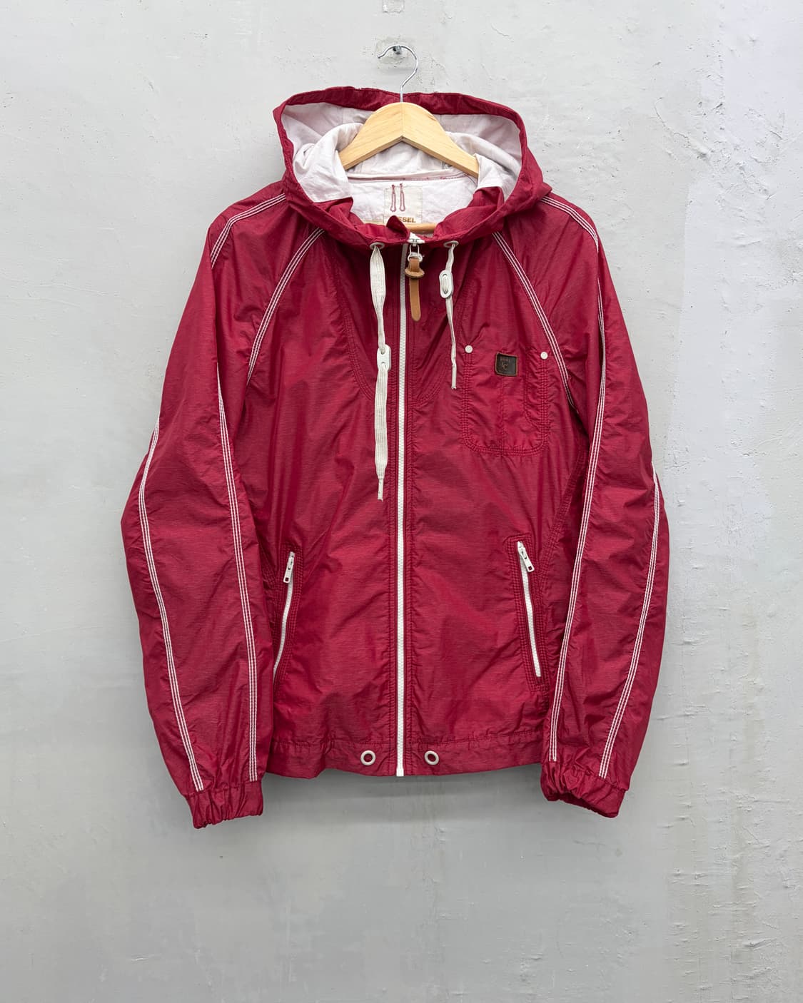 디젤 00s 스티치 디테일 후드 자켓 상품이미지1