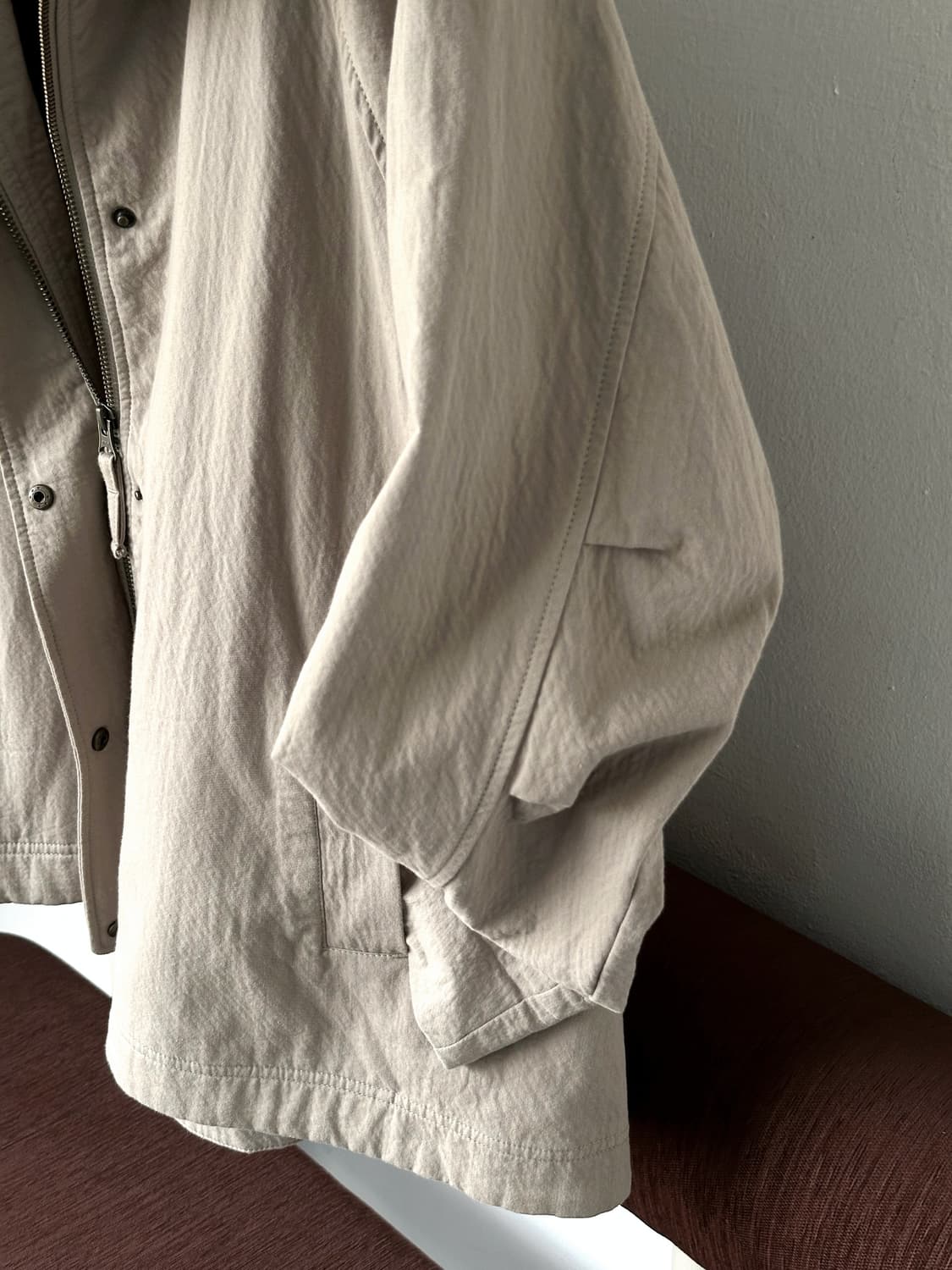 Natural cotton mid mods coat 상품이미지2