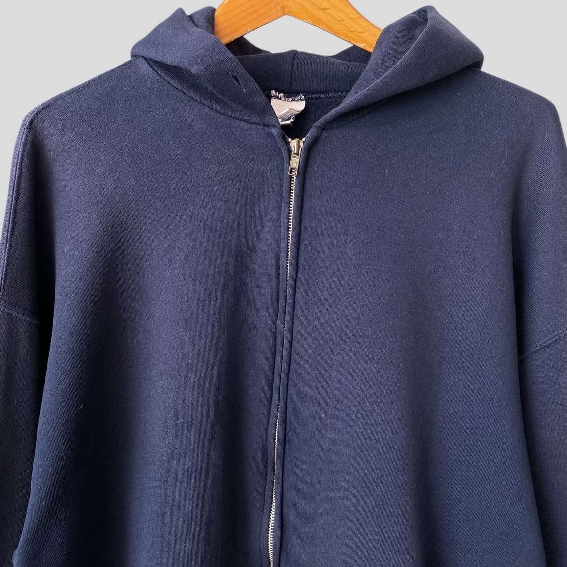 (XL)빈티지 러셀 블랭크 스웨트 후드집업 상품이미지2