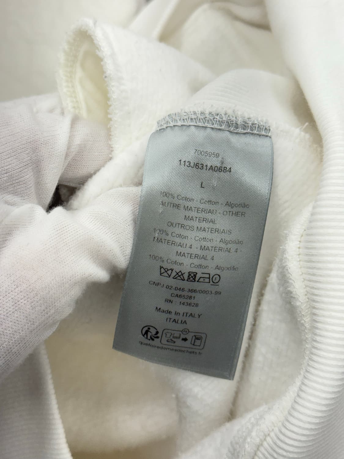 [L] 디올 오블리크 테리 후드티 상품이미지5