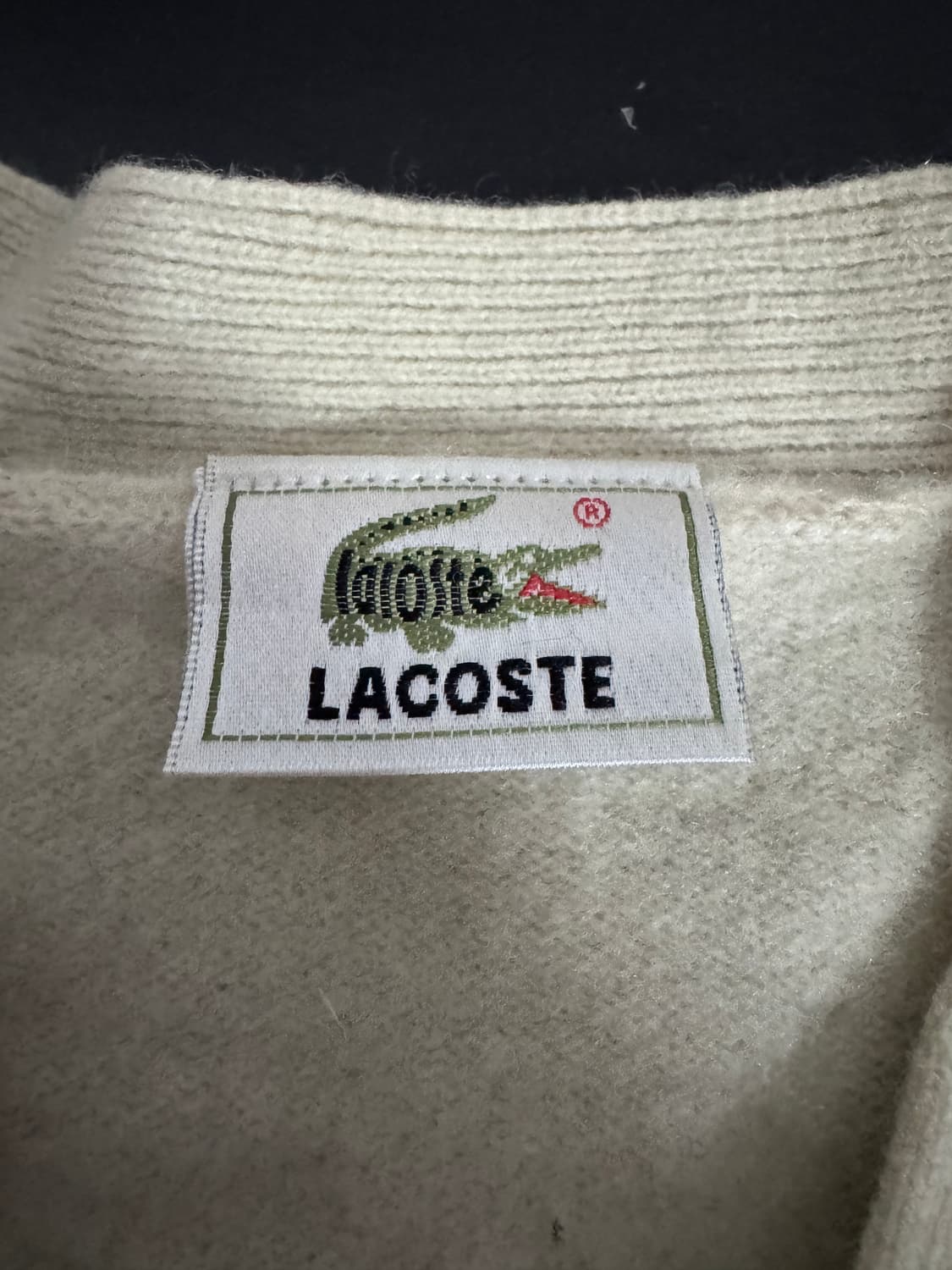 여성 일본 라코스테 미니멀 울 크롭 가디건 S 상품이미지3