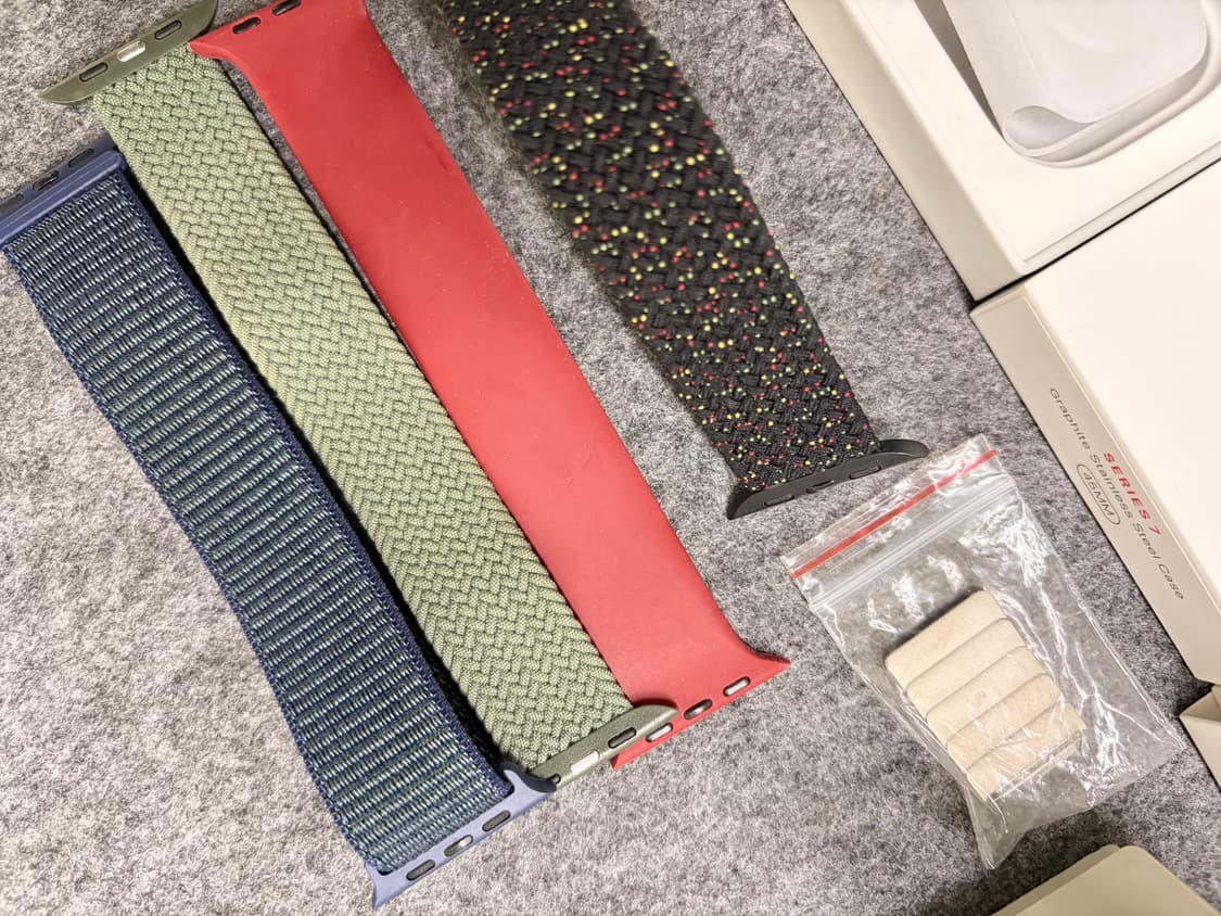 애플워치7 45mm 스텐리스 그래파이트 풀셋 상품이미지8