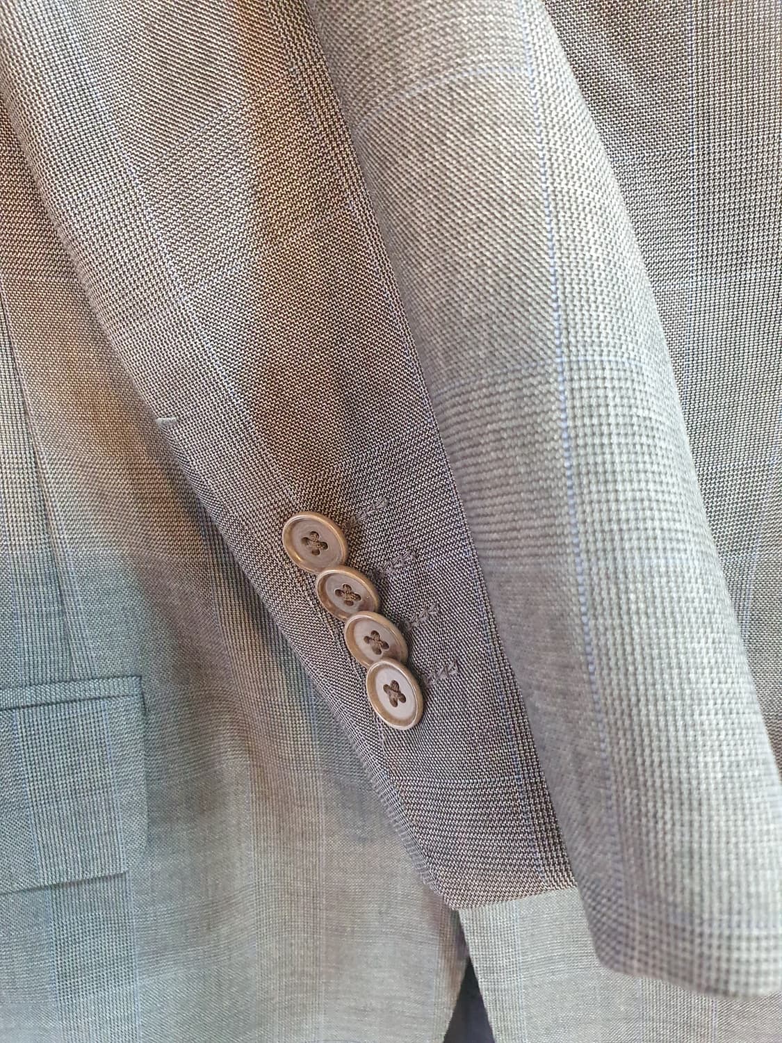 TIME 그레이 체크 남성 자켓 상품이미지4