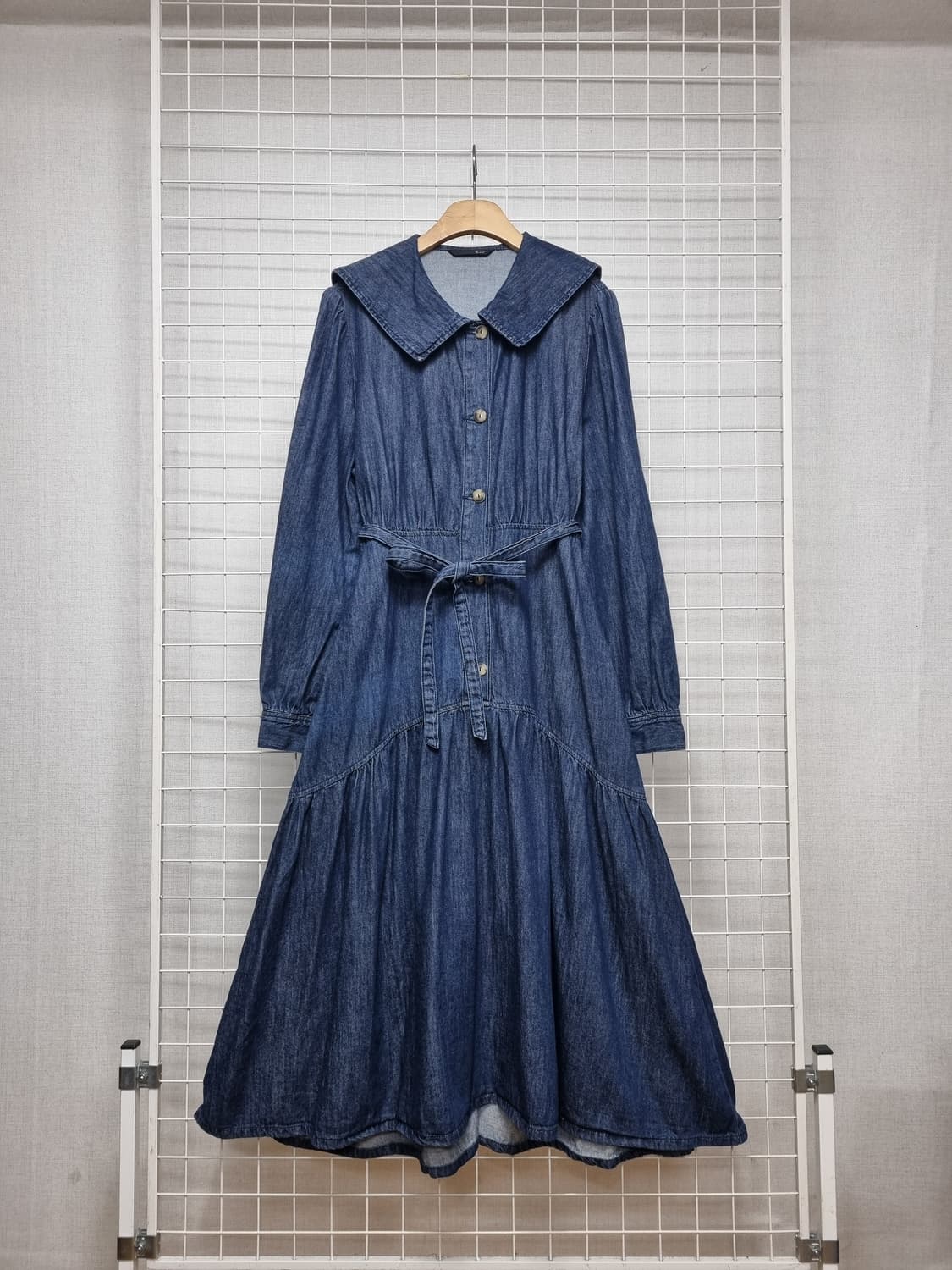 지컷 세일러카라 데님원피스 청원피스 상품이미지1