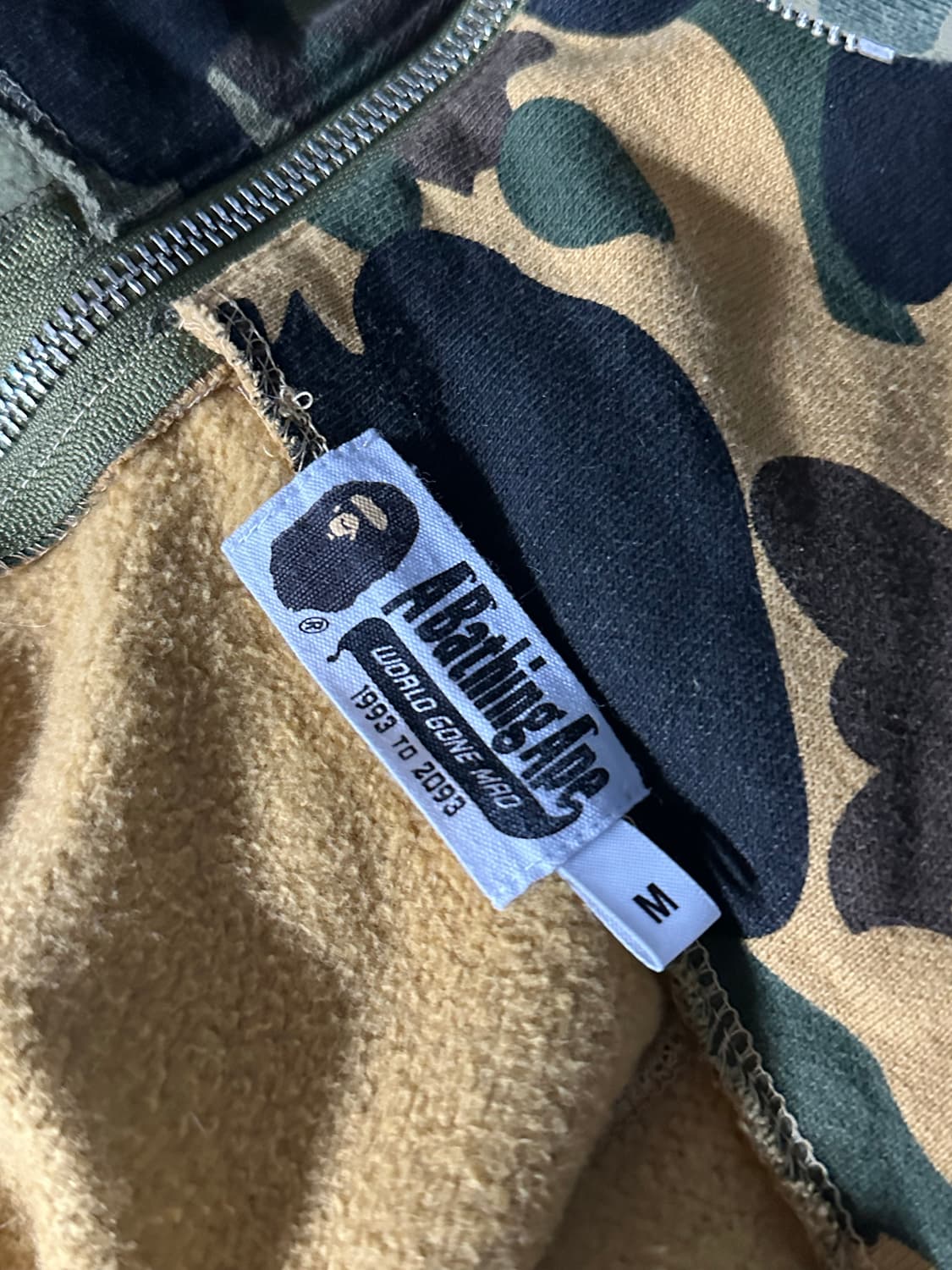 베이프 카모 아수라 샤크후드집업 판매합니다! 상품이미지6