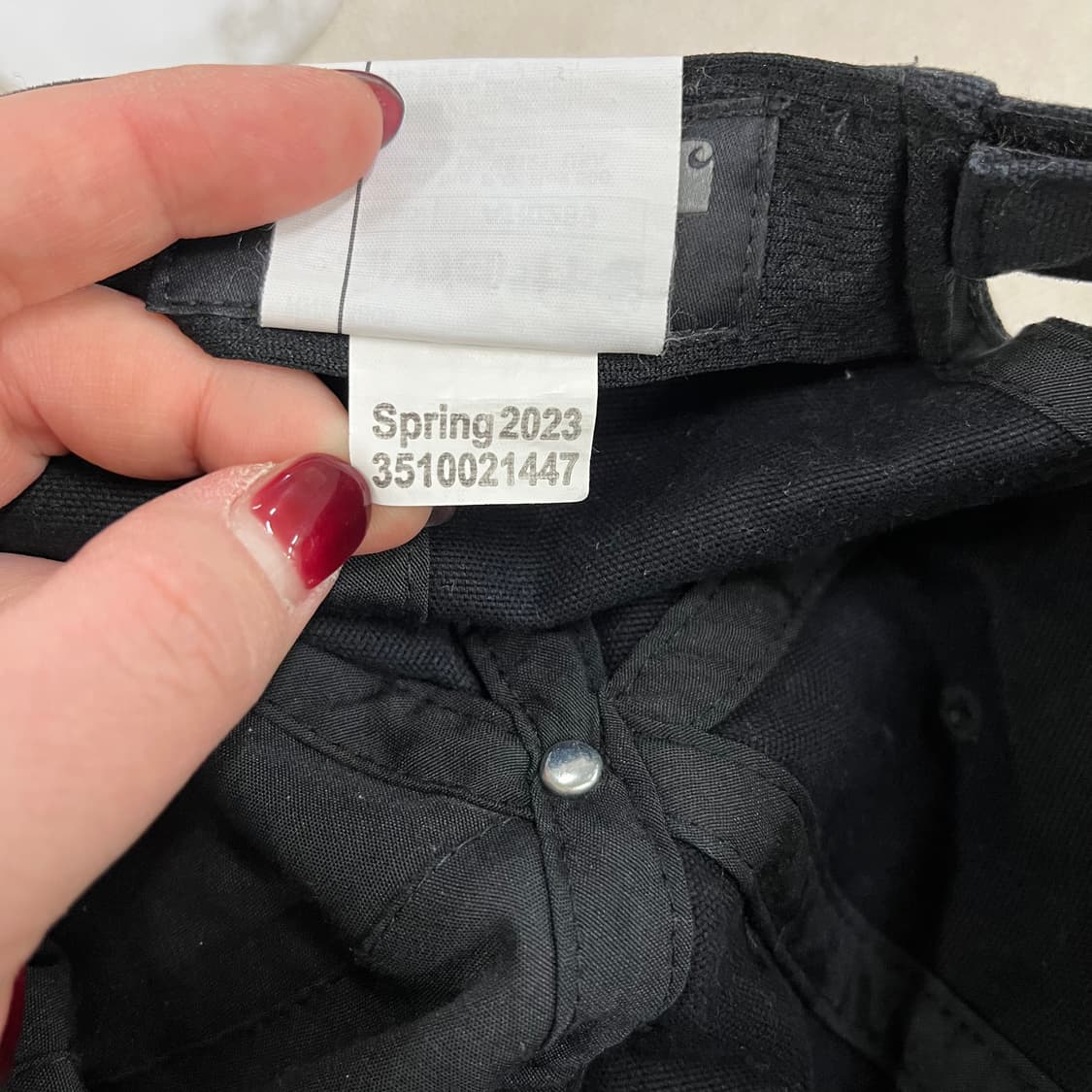 [OS] 칼하트 블랙 오데사 캔버스 볼캡 모자 0116M1 상품이미지5