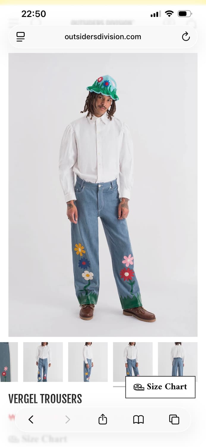 아웃사이더즈 디비전 레더 데님 상품이미지2