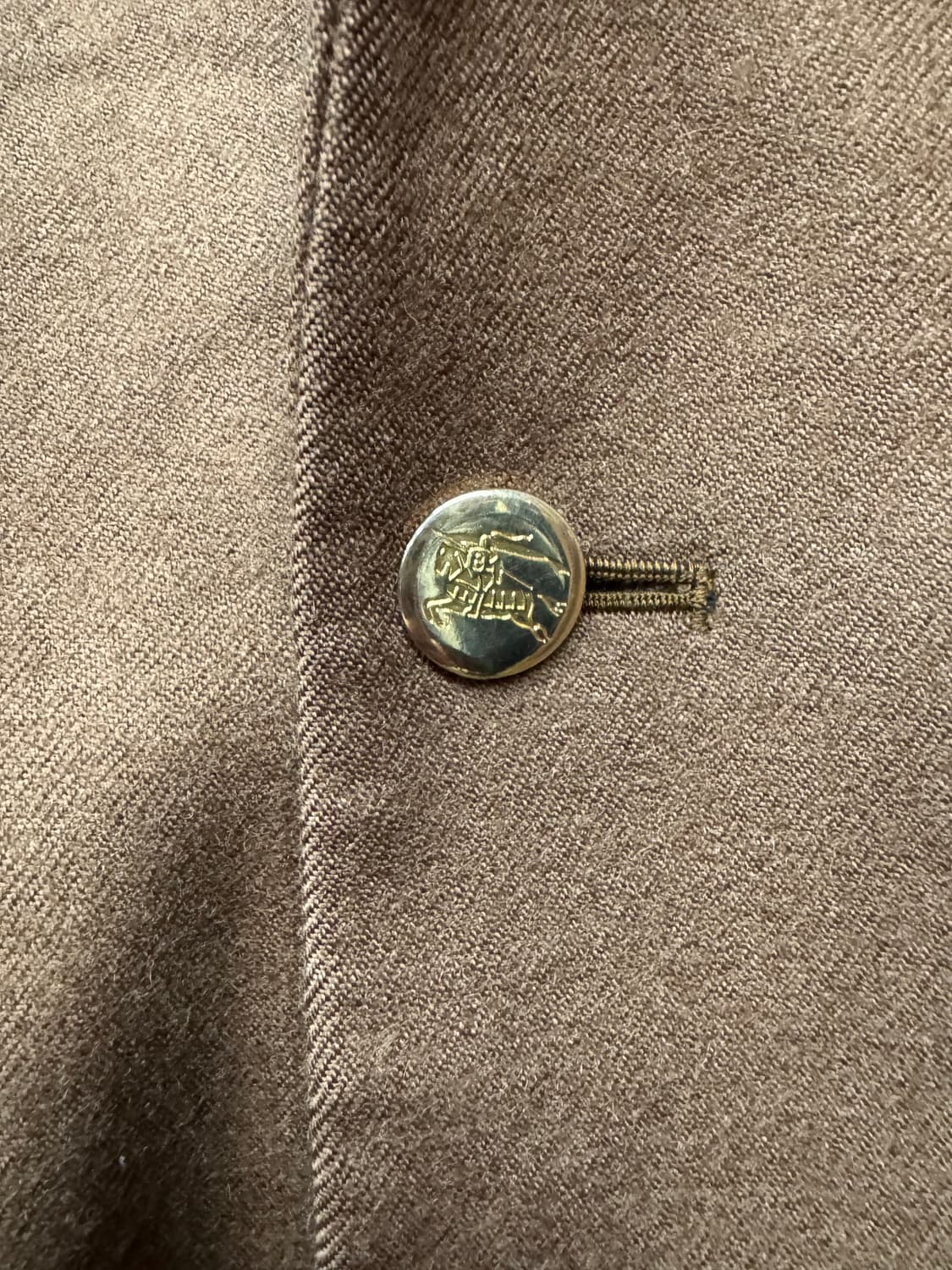 버버리 카멜색 금장버튼 울 블레이저 M~L 상품이미지2