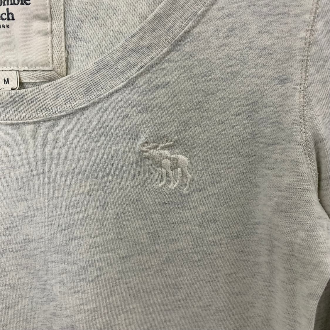 아베크롬비 산양로고 유넥 멜란지 롱 슬리브 상품이미지3