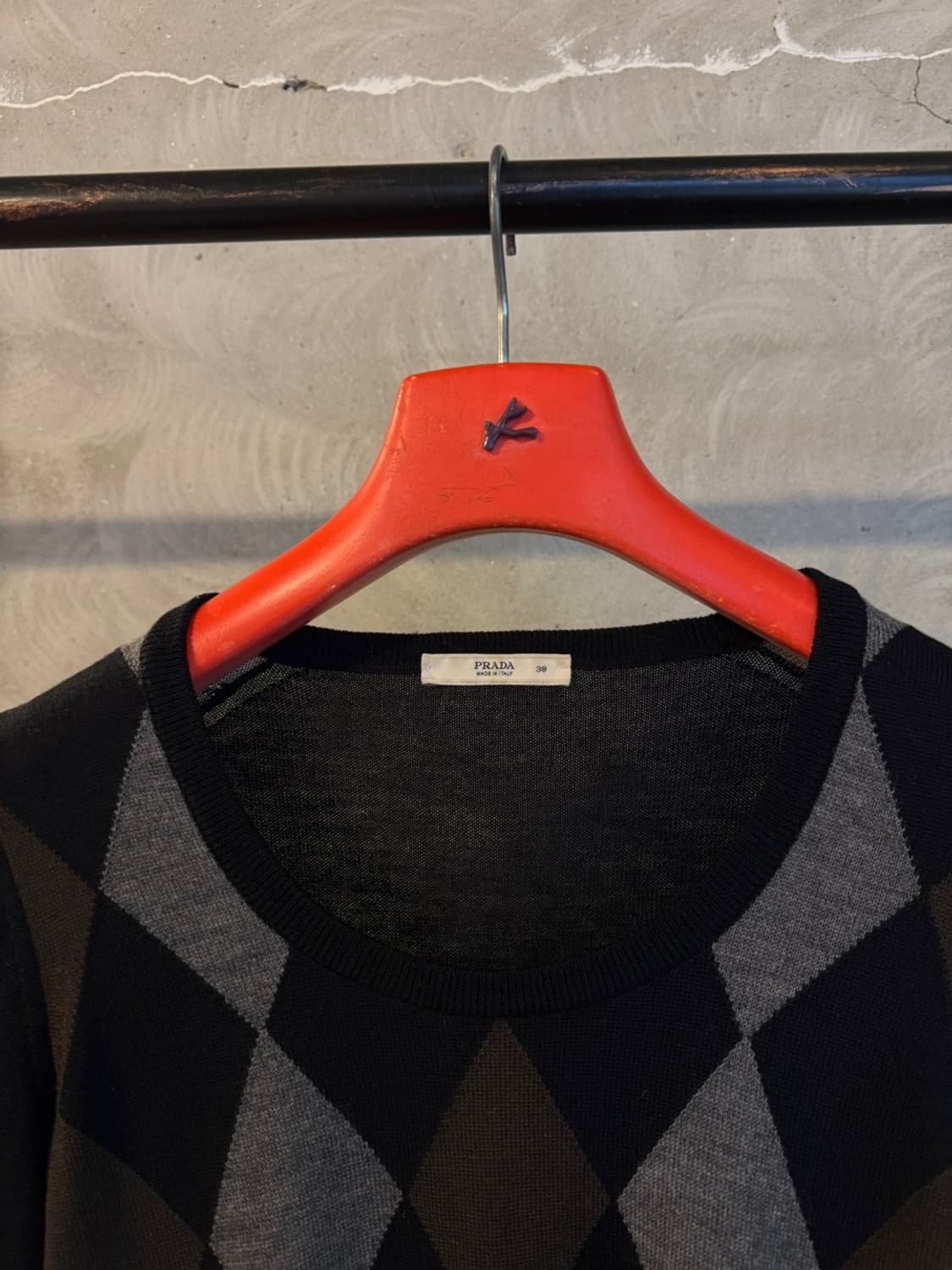 PRADA 프라다 아가일 니트 55~66 상품이미지3