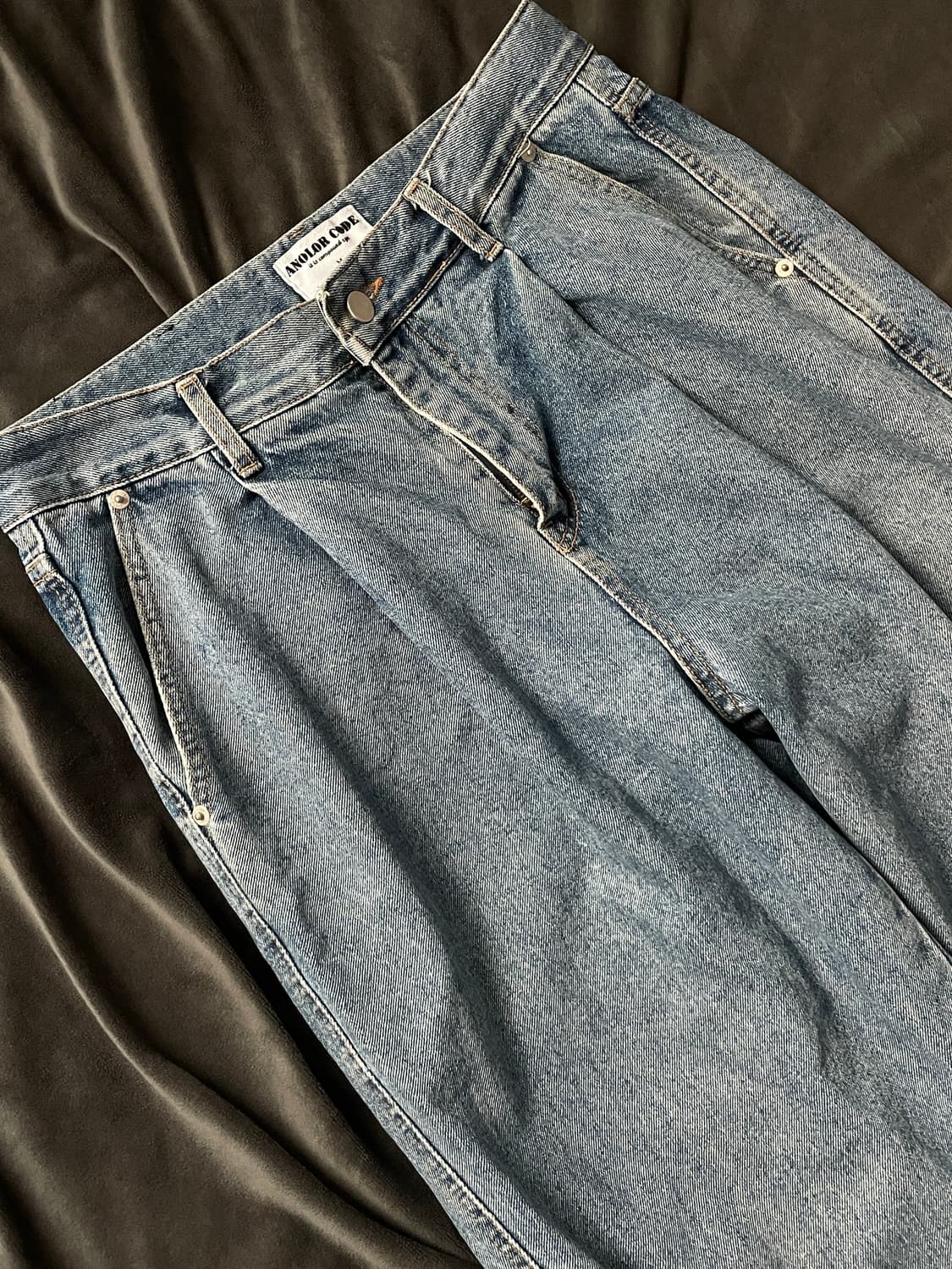 어널러코드 원턱 데님 와이드 팬츠 M 상품이미지1