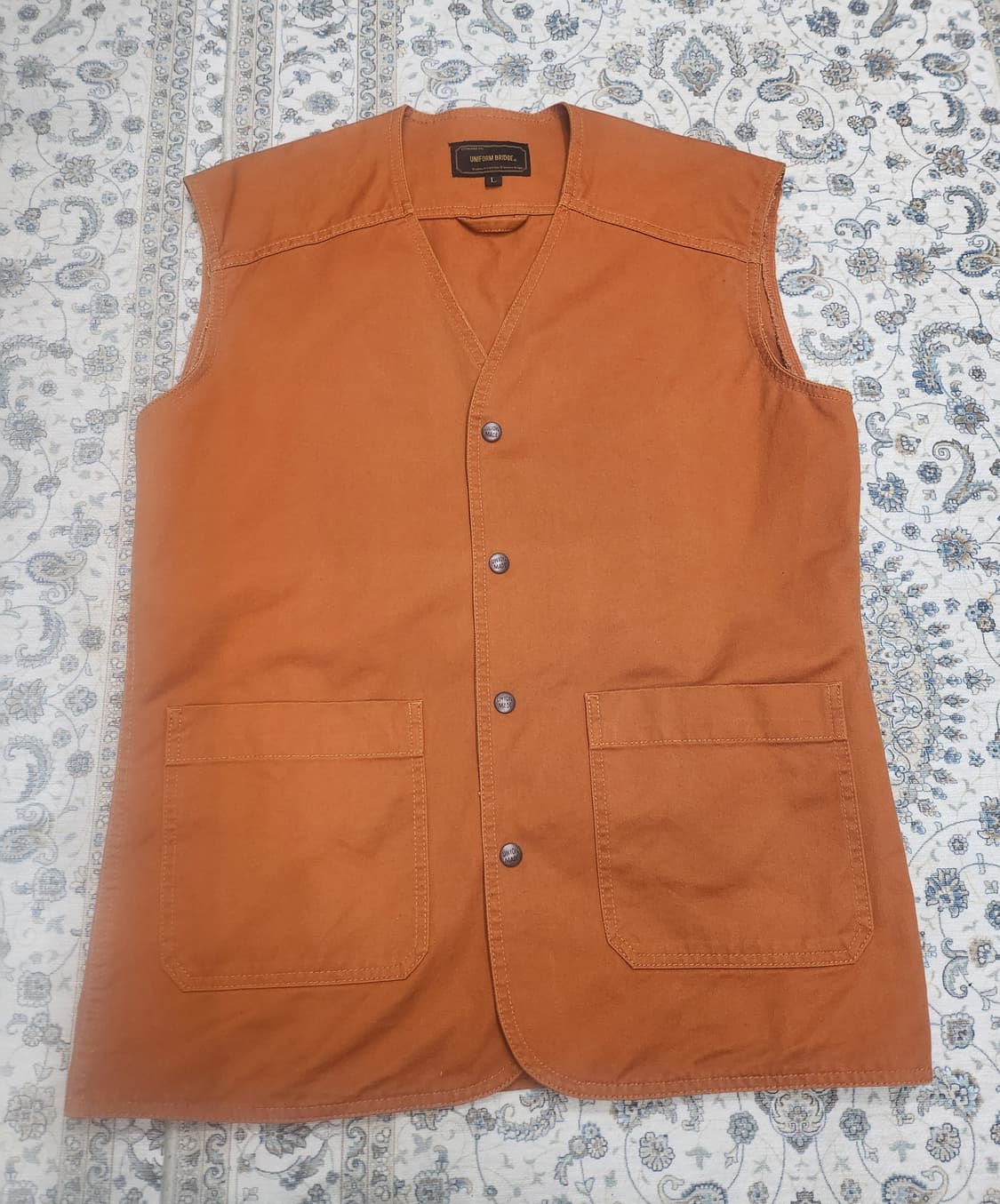 유니폼브릿지  면 워크 베스트 L 상품이미지1