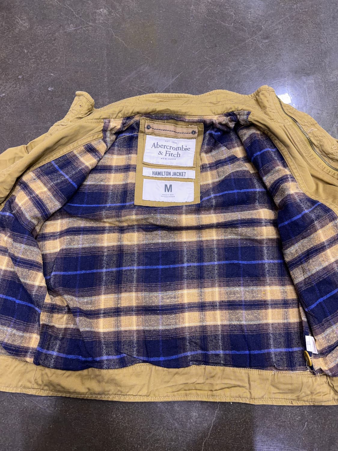 아베크롬비 해밀턴 자켓 탄 베이지 워크자켓 M 상품이미지8