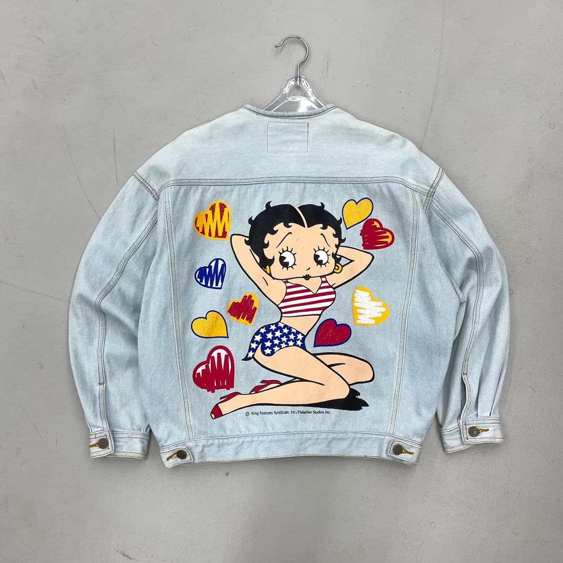 베티붑 90s 제팬 아카이브 차이나카라 데님자켓 상품이미지1