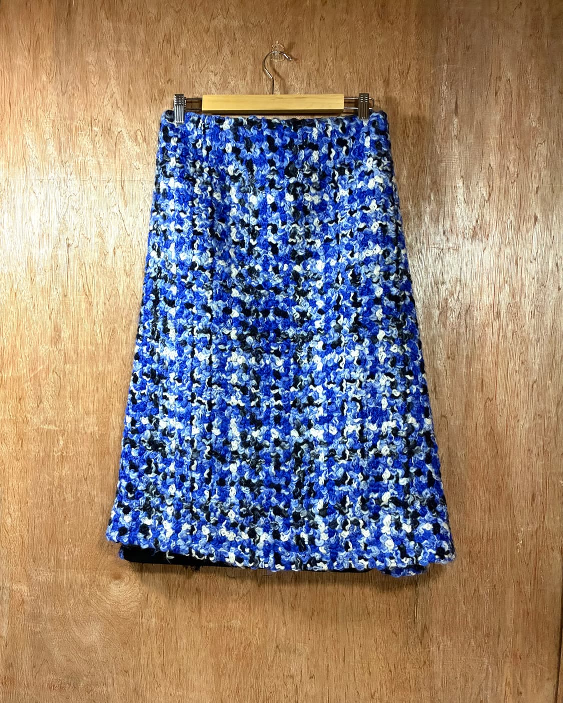 메종 마르지엘라 16S/S 블루 부클레 미디 스커트 상품이미지1