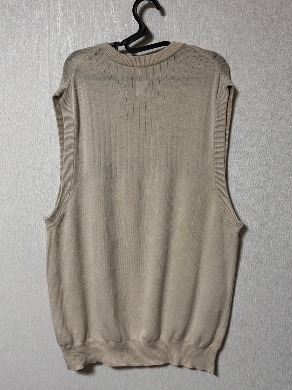 아디다스 빈티지 아이보리 니트 베스트 상품이미지3