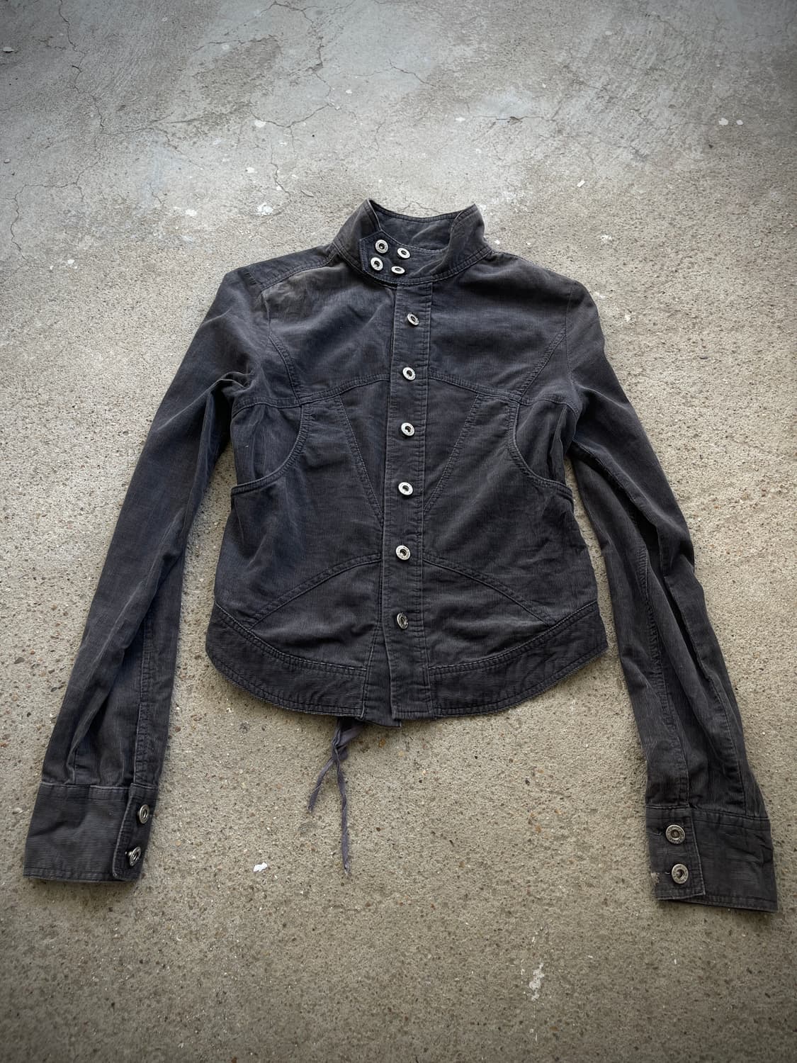 (Unknown)highneck button corduroy jacket 상품이미지1