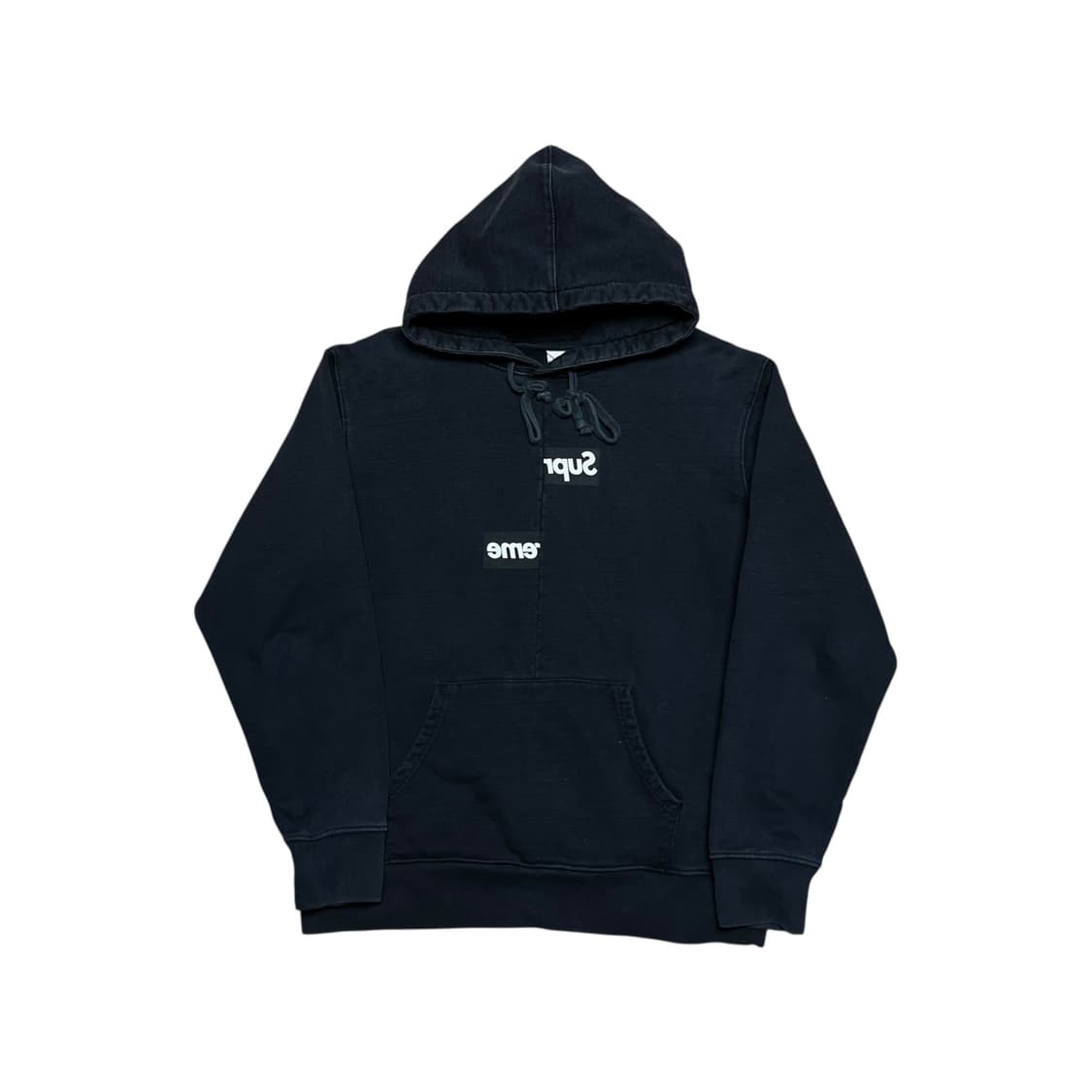 100 꼼데가르송 x 슈프림 스플릿 후드티 상품이미지1